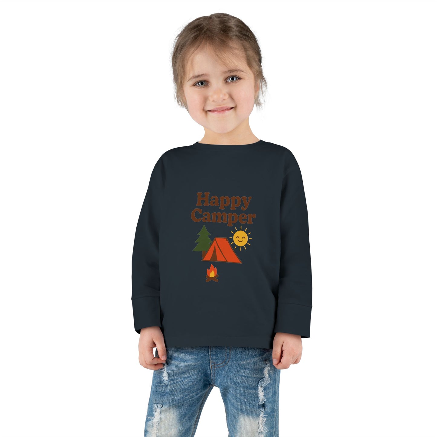 Toddler Long Sleeve T-Shirt - Happy Camper
