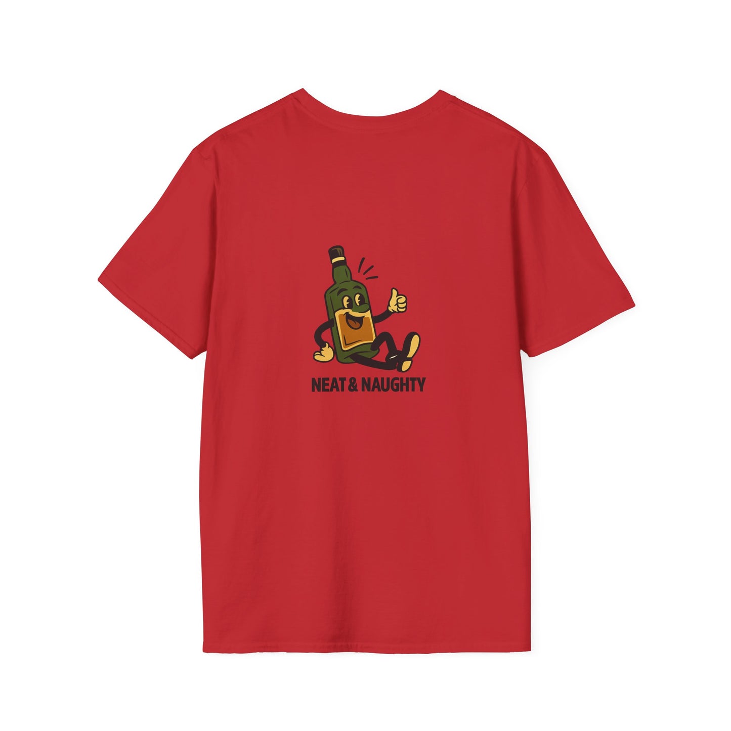 Unisex T-Shirt - Neat & Naughty - Scotch/Bourbon (2-sided graphic)