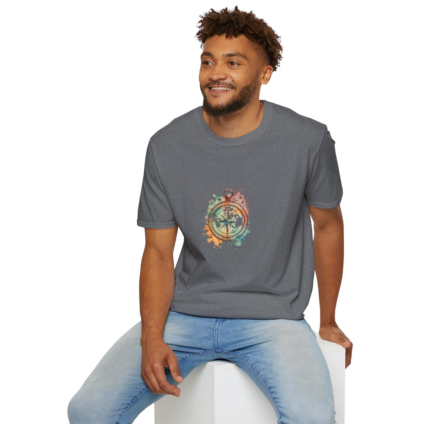 Unisex T-Shirt - Geocache Colorful Compass