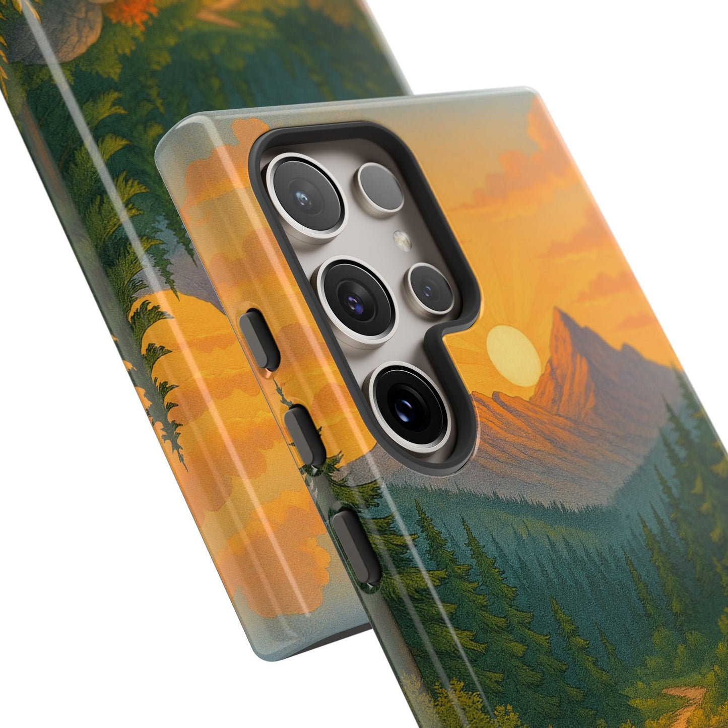 Tough Phone Case - Sunset Mountain Design