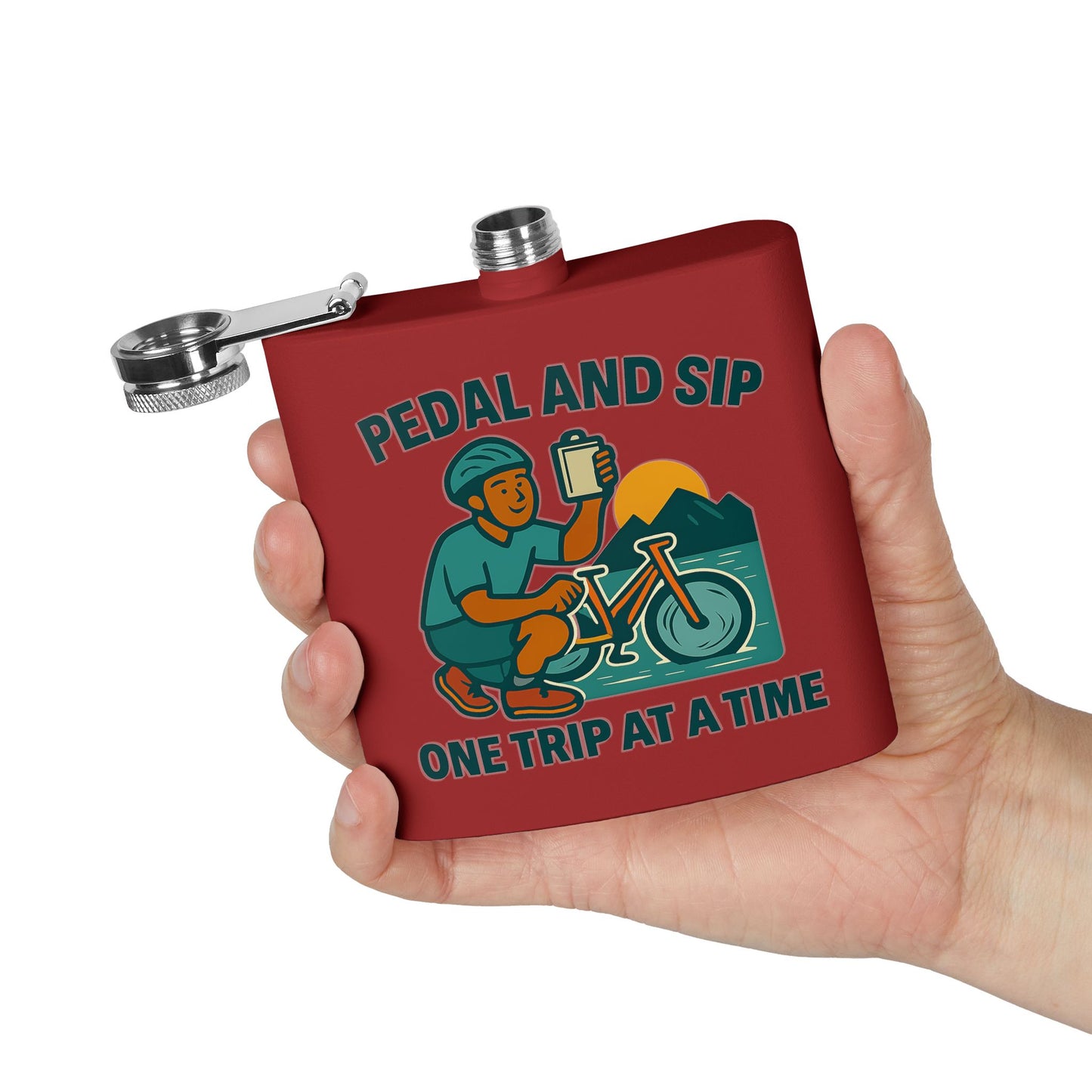 Bicycling Flask - Pedal and Sip One Trip at a Time