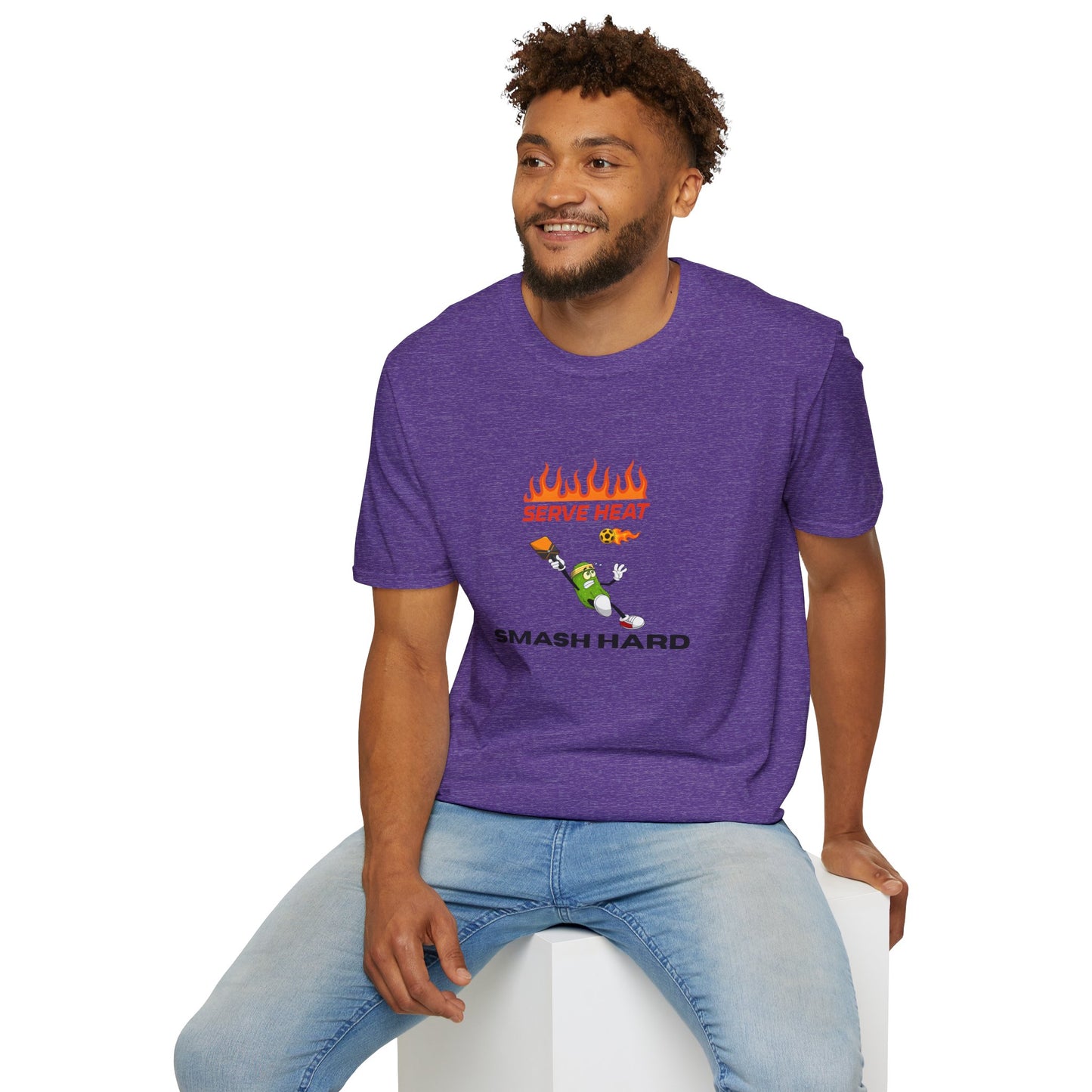 Unisex T-Shirt - Serve Heat Smash Hard
