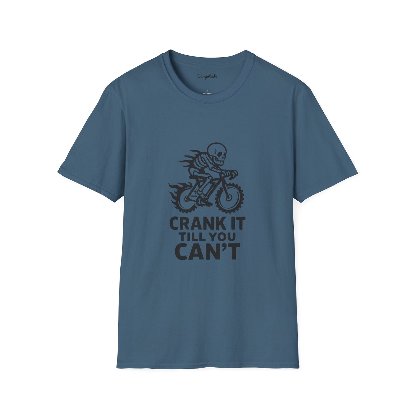 Unisex T-Shirt - Cool Skeleton Bike Rider