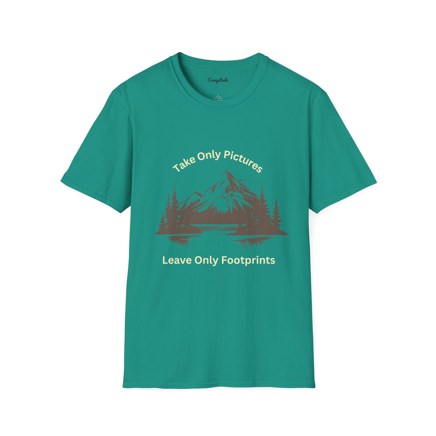 Unisex T-Shirt: Take Only Pictures Leave Only Footprints