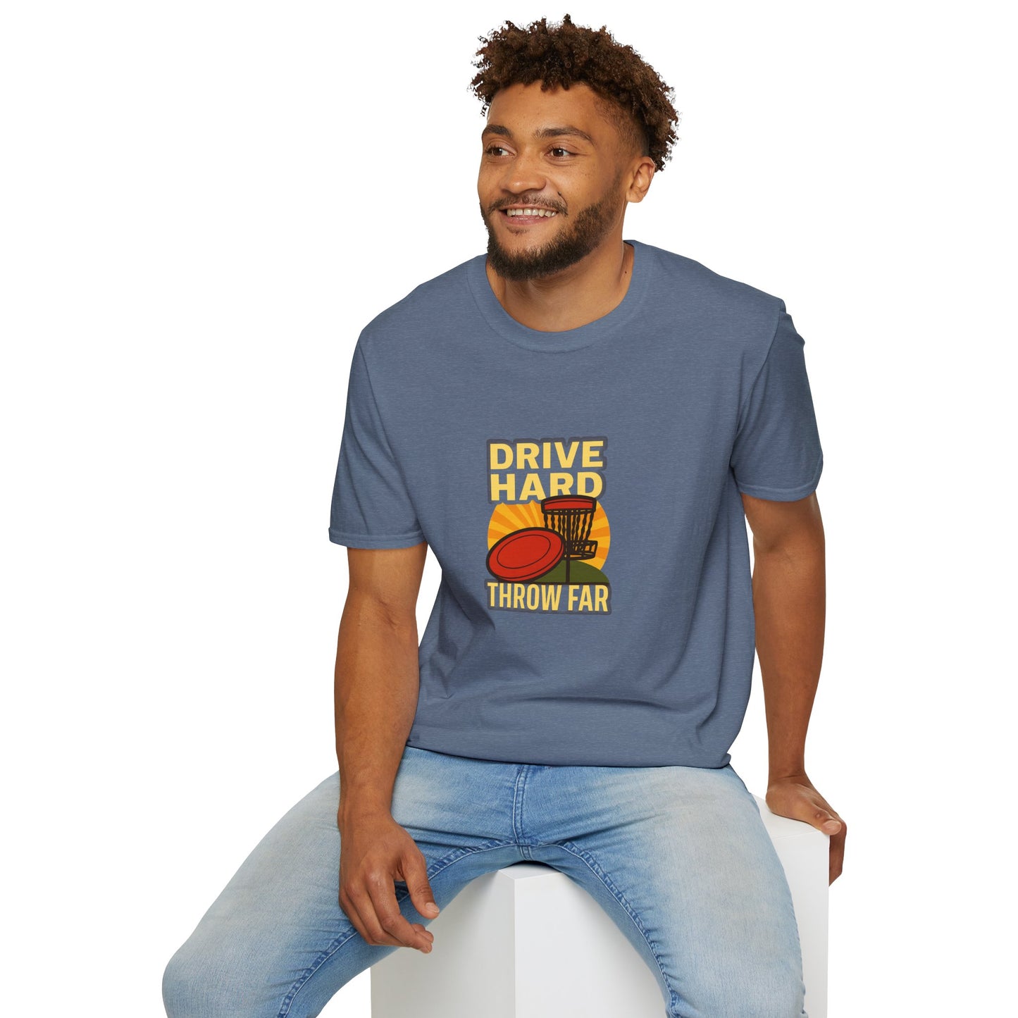 Unisex T-Shirt - Disc Golf Drive Hard Throw Far