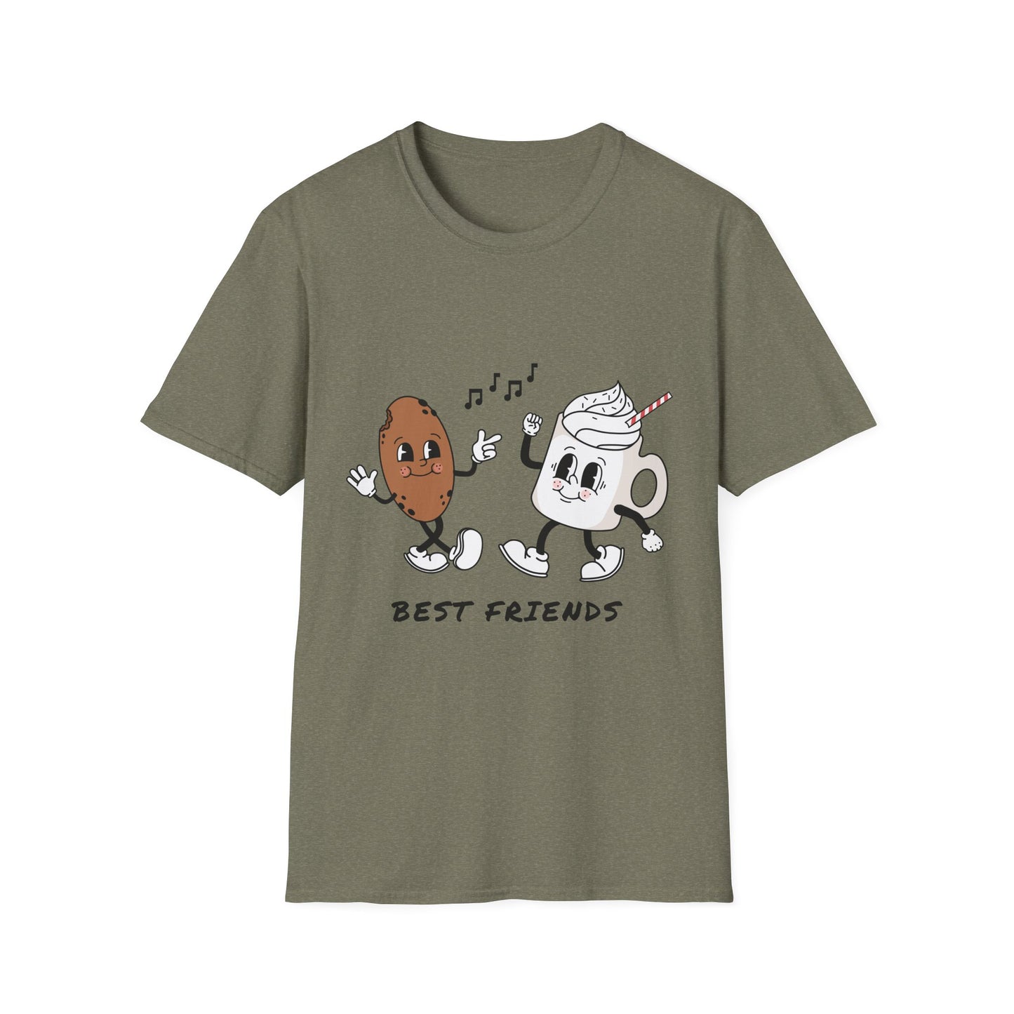 Unisex T-Shirt - Funny Best Friends Coffee & Cookie