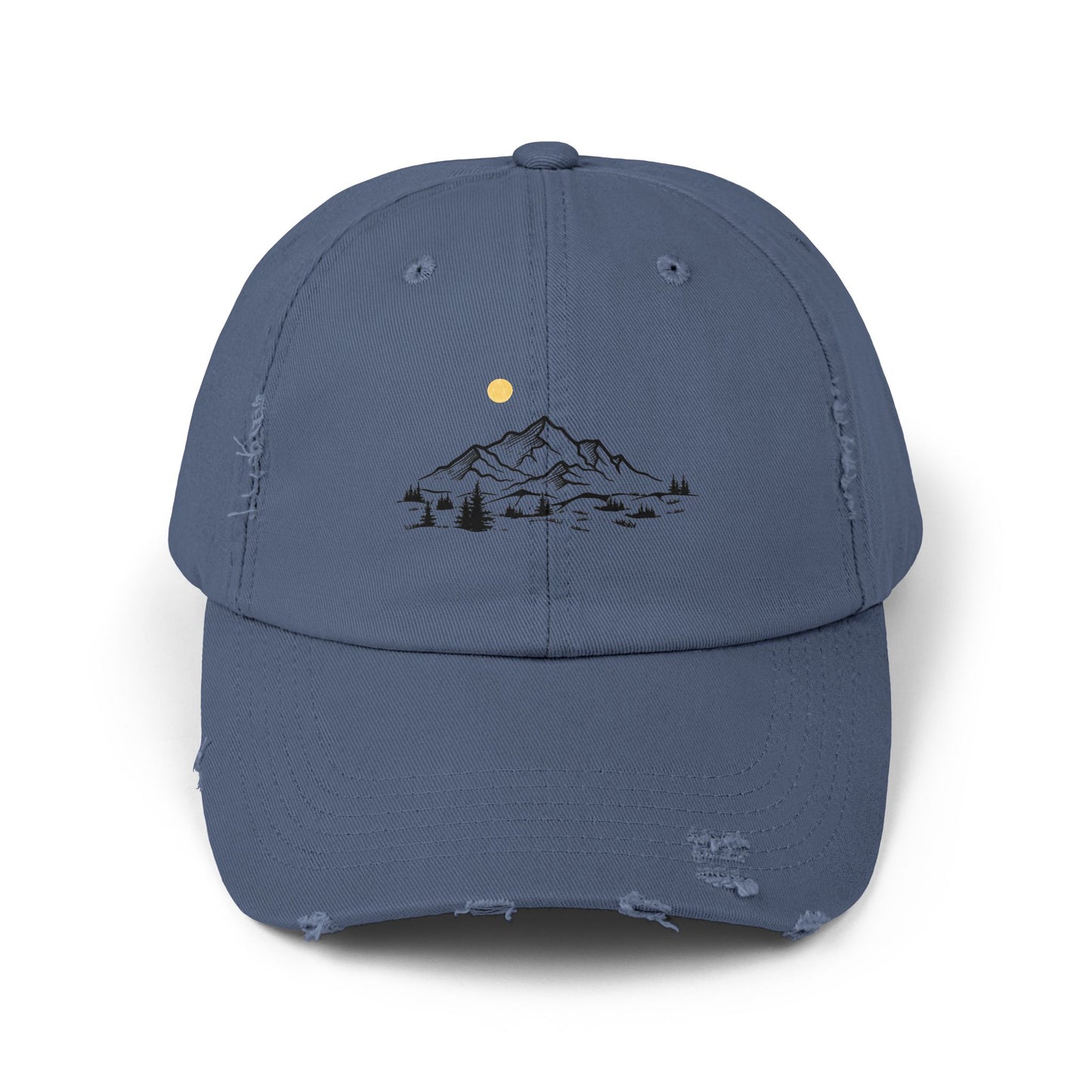 Distressed Cap - Mountain Design