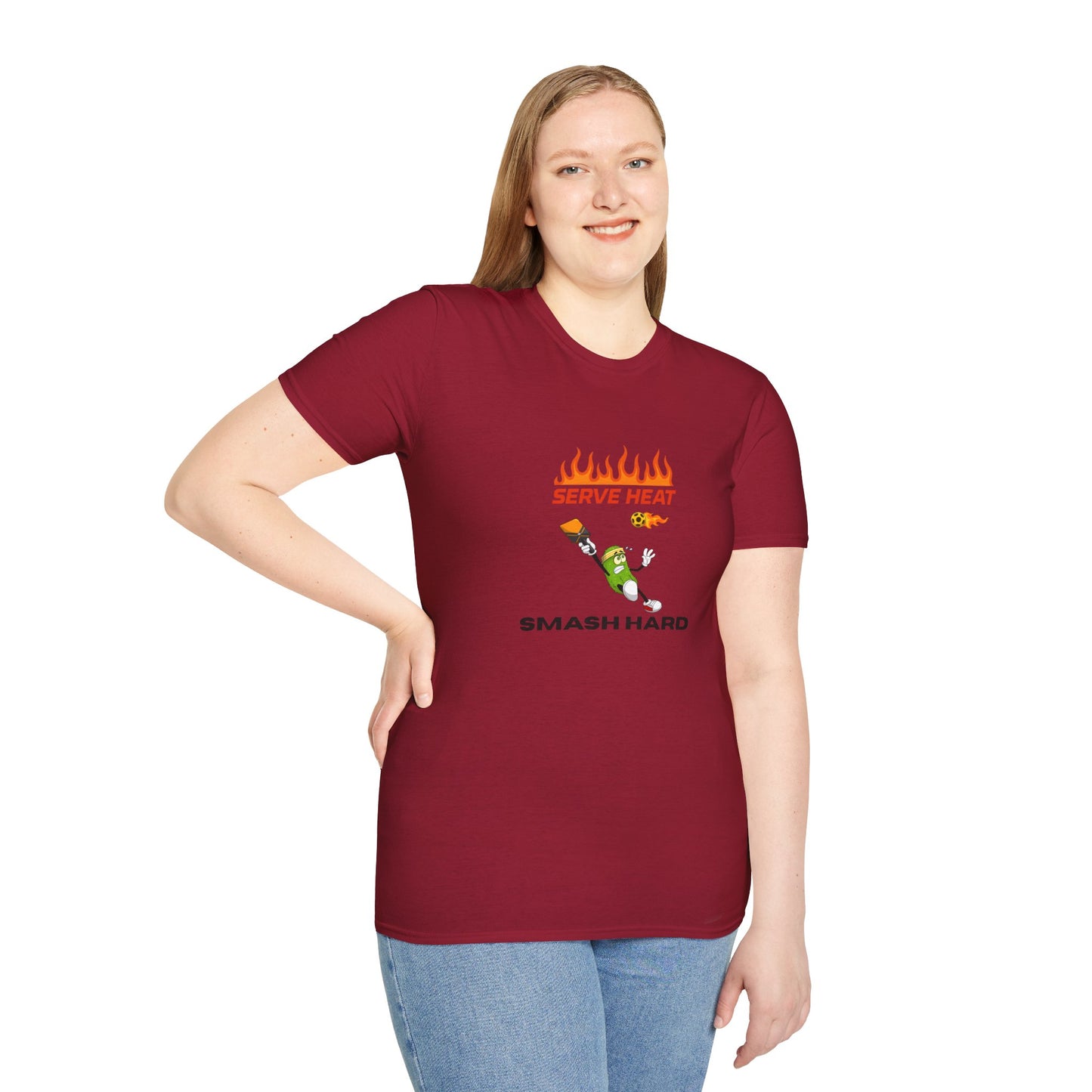 Unisex T-Shirt - Serve Heat Smash Hard