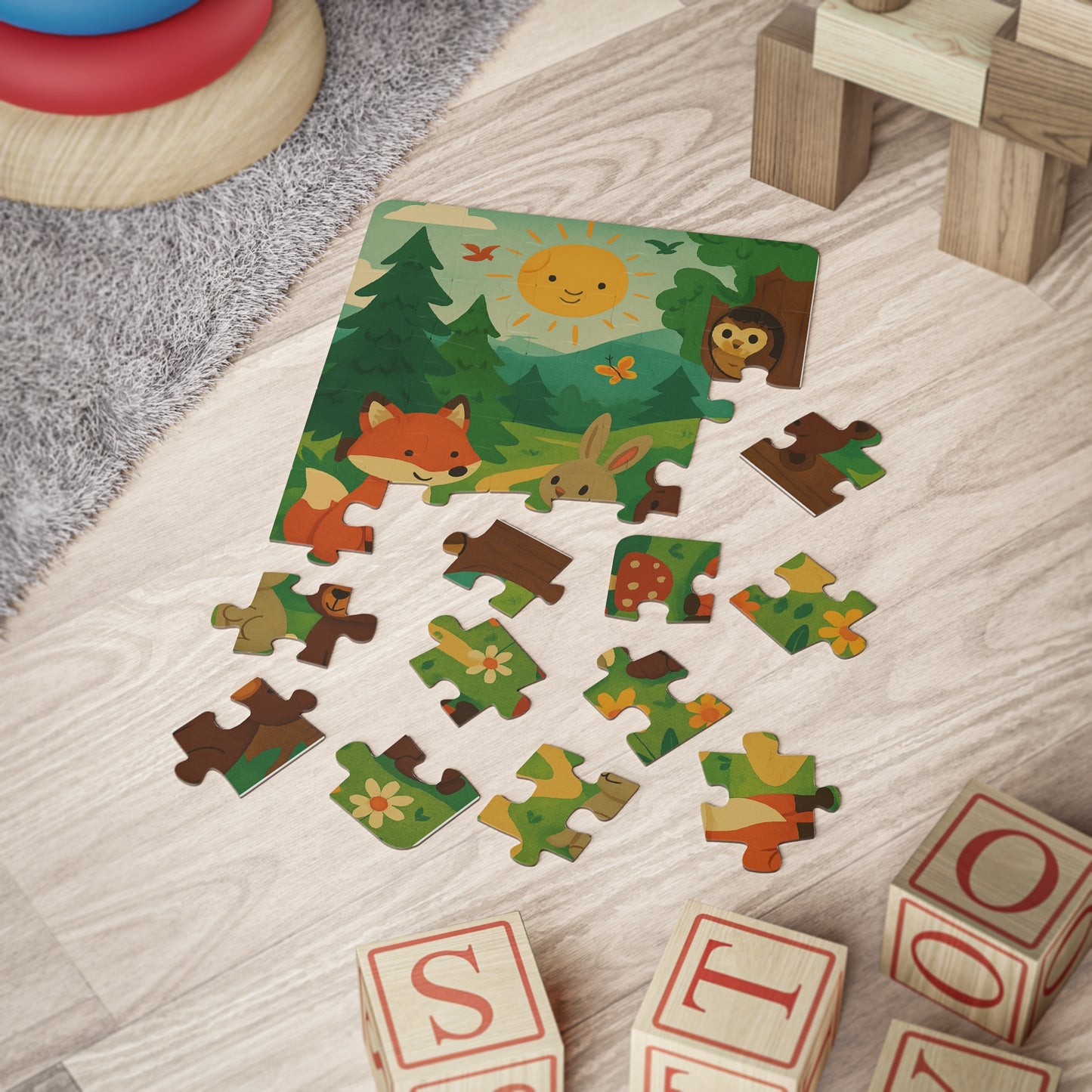 Kids' Nature Puzzle, 30-Piece Jigsaw for Learning