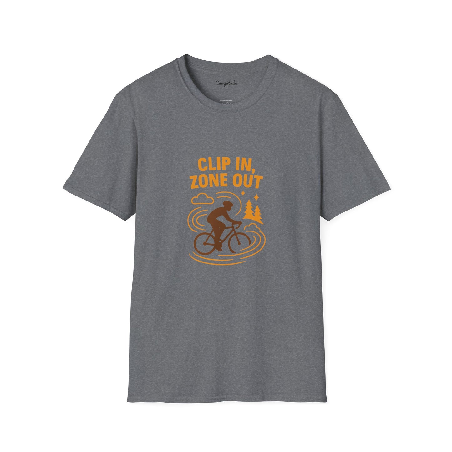Unisex T-Shirt - Cyclist Clip in, Zone Out