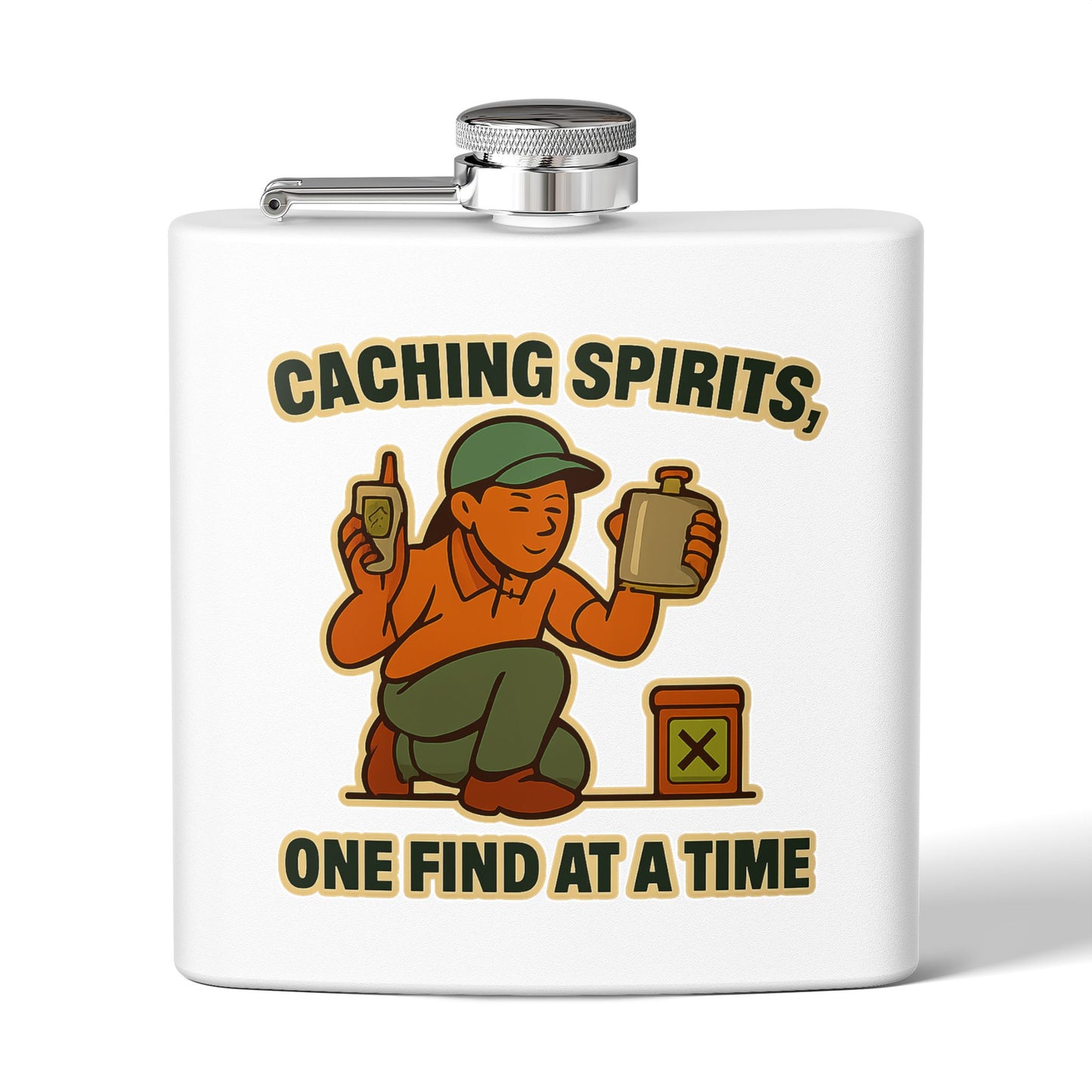 Geocache Flask - Caching Spirits, One Find at a Time Design