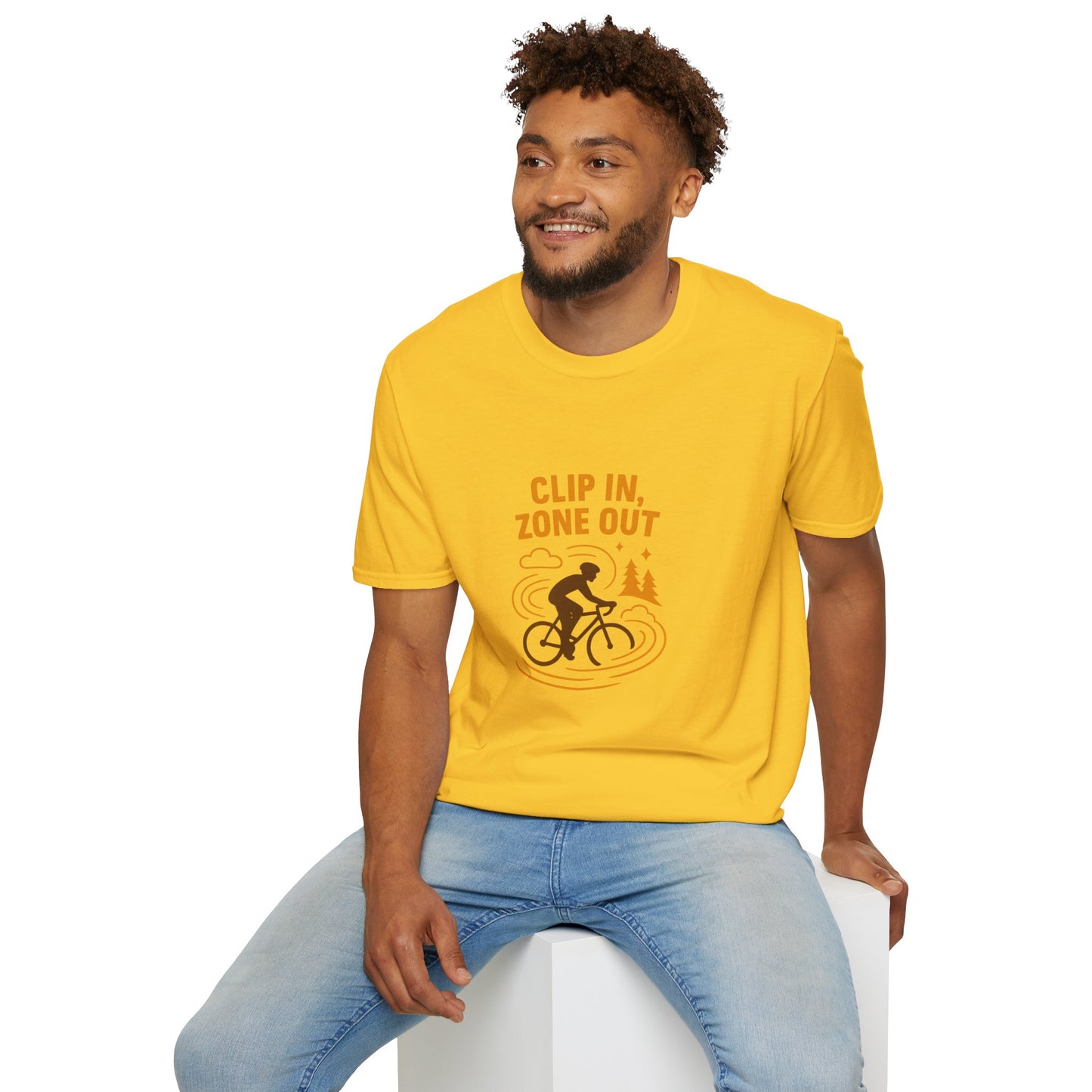 Unisex T-Shirt - Cyclist Clip in, Zone Out