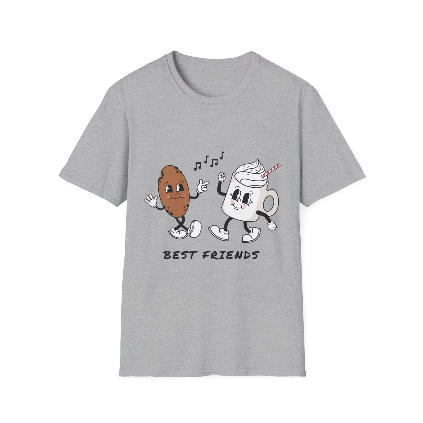 Unisex T-Shirt - Funny Best Friends Coffee & Cookie