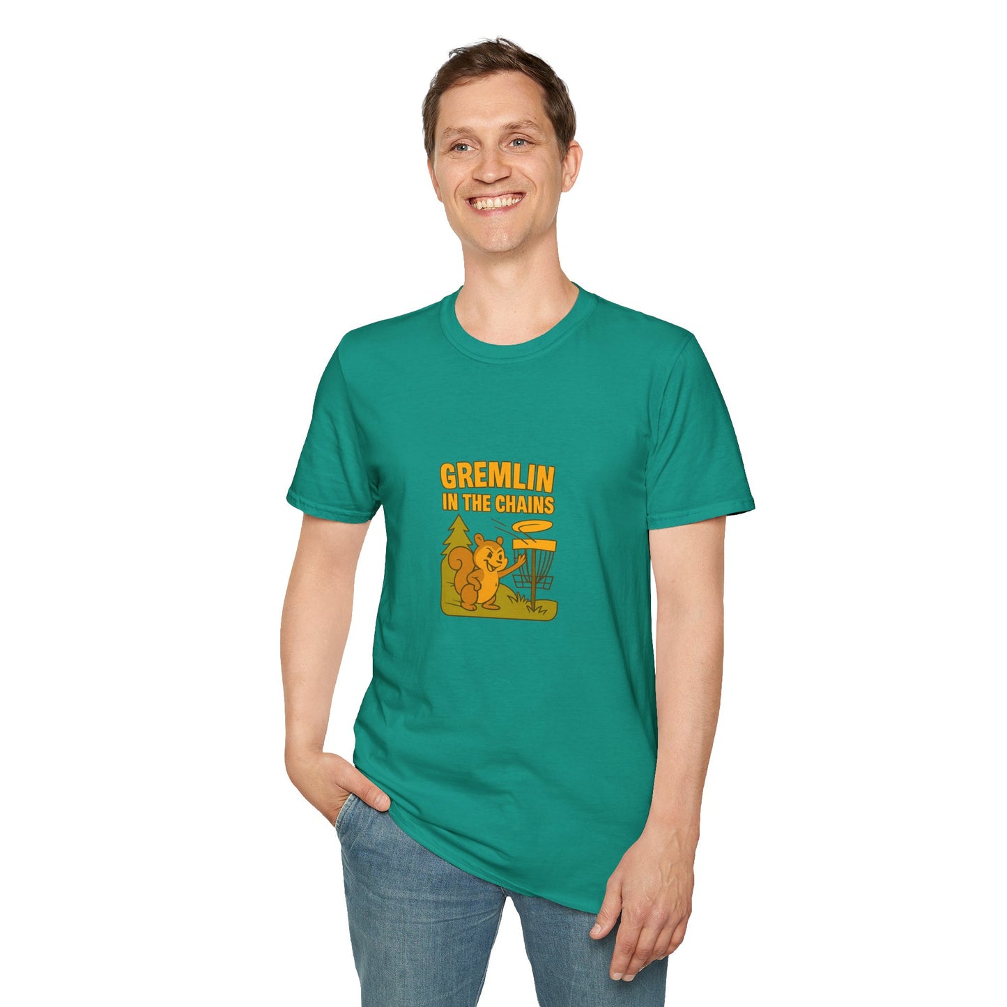 Unisex T-Shirt - Disc Golf Gremlin in the Chains