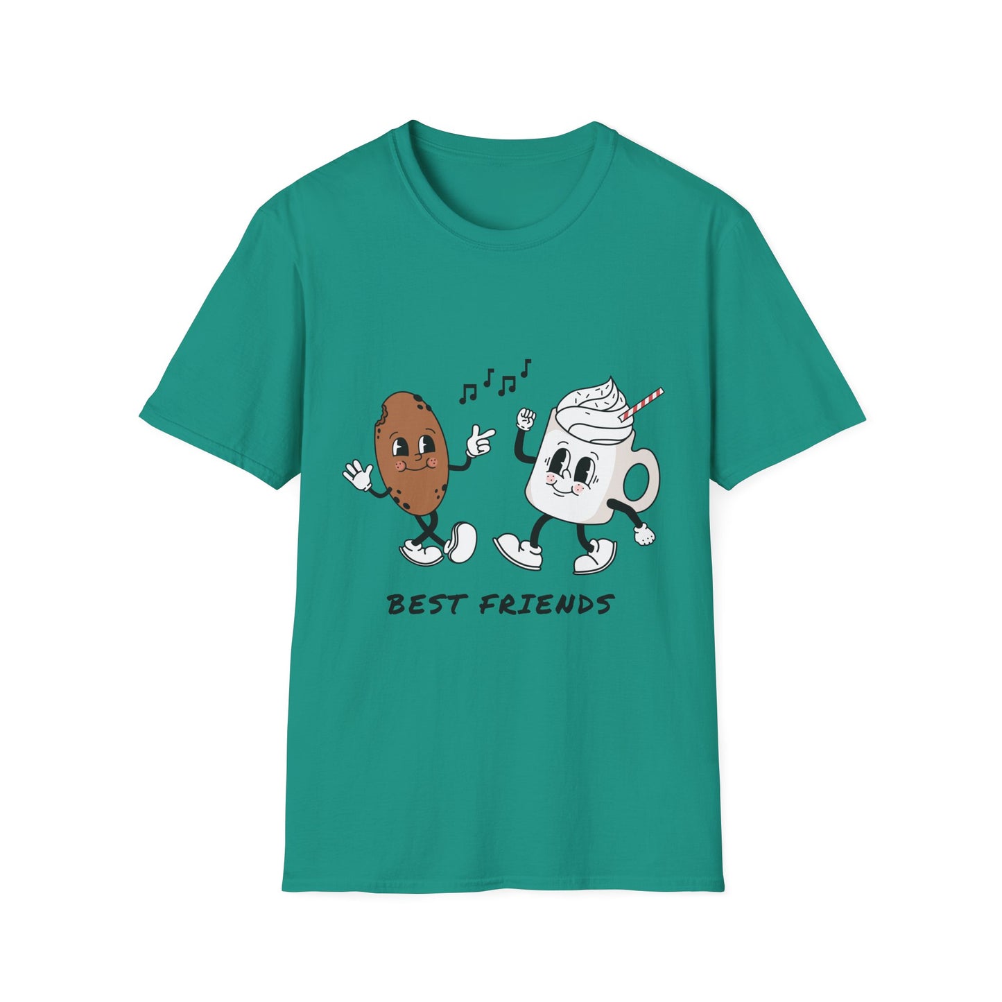 Unisex T-Shirt - Funny Best Friends Coffee & Cookie