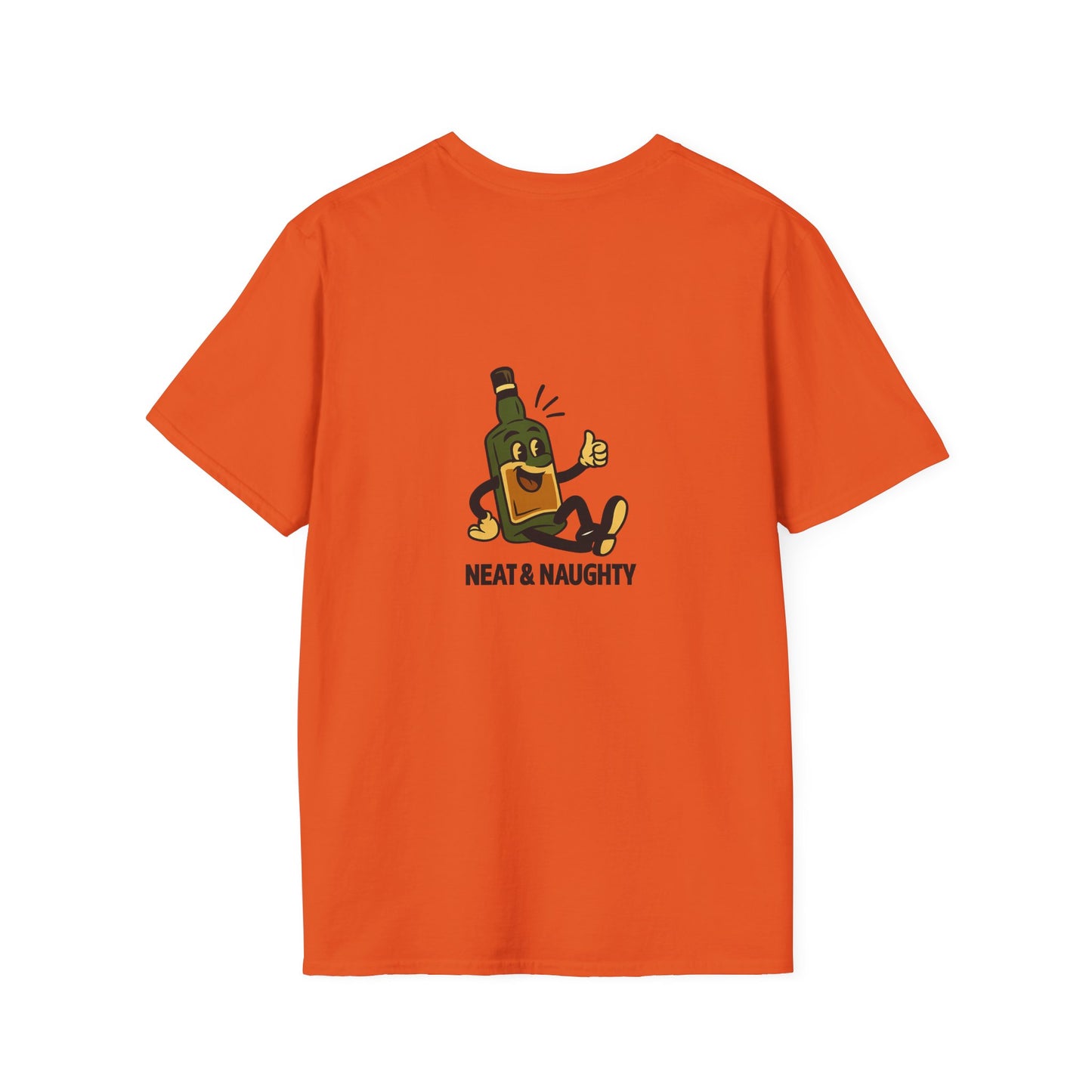 Unisex T-Shirt - Neat & Naughty - Scotch/Bourbon (2-sided graphic)