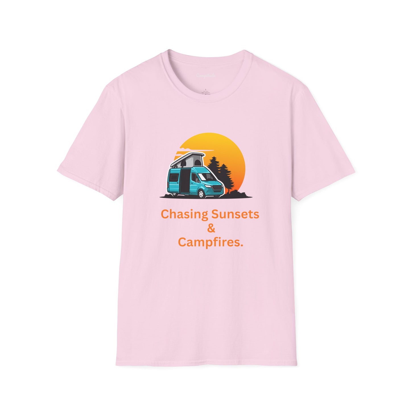 Unisex T-Shirt - Chasing Sunsets & Campfires (Class B Van)