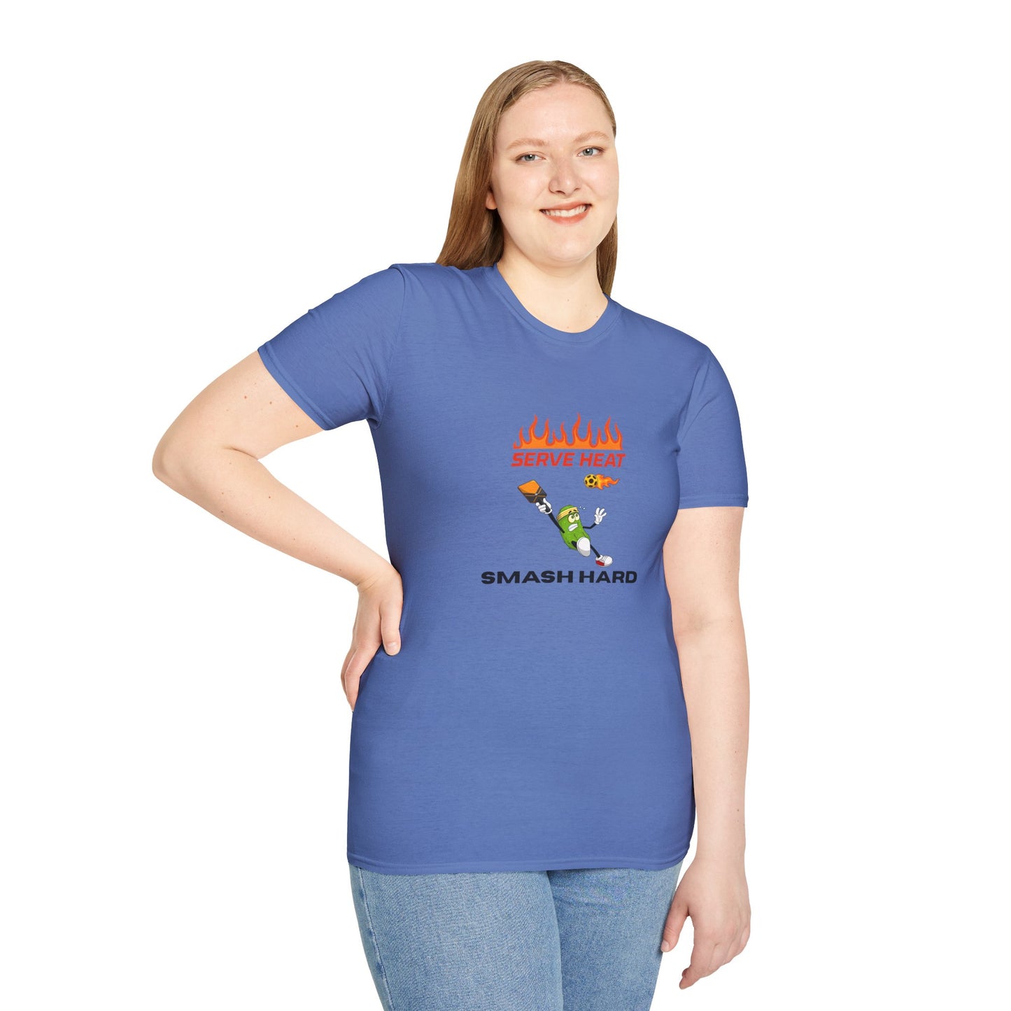 Unisex T-Shirt - Serve Heat Smash Hard