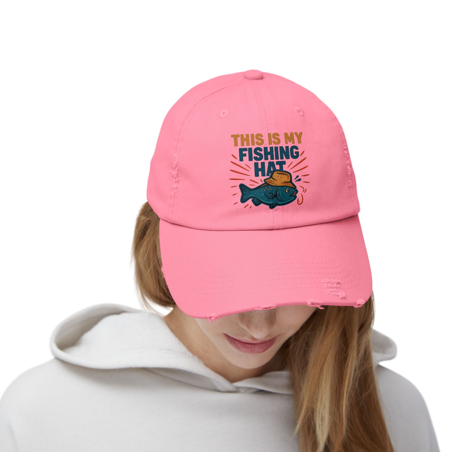 Distressed Cap -This is My Fishing Hat