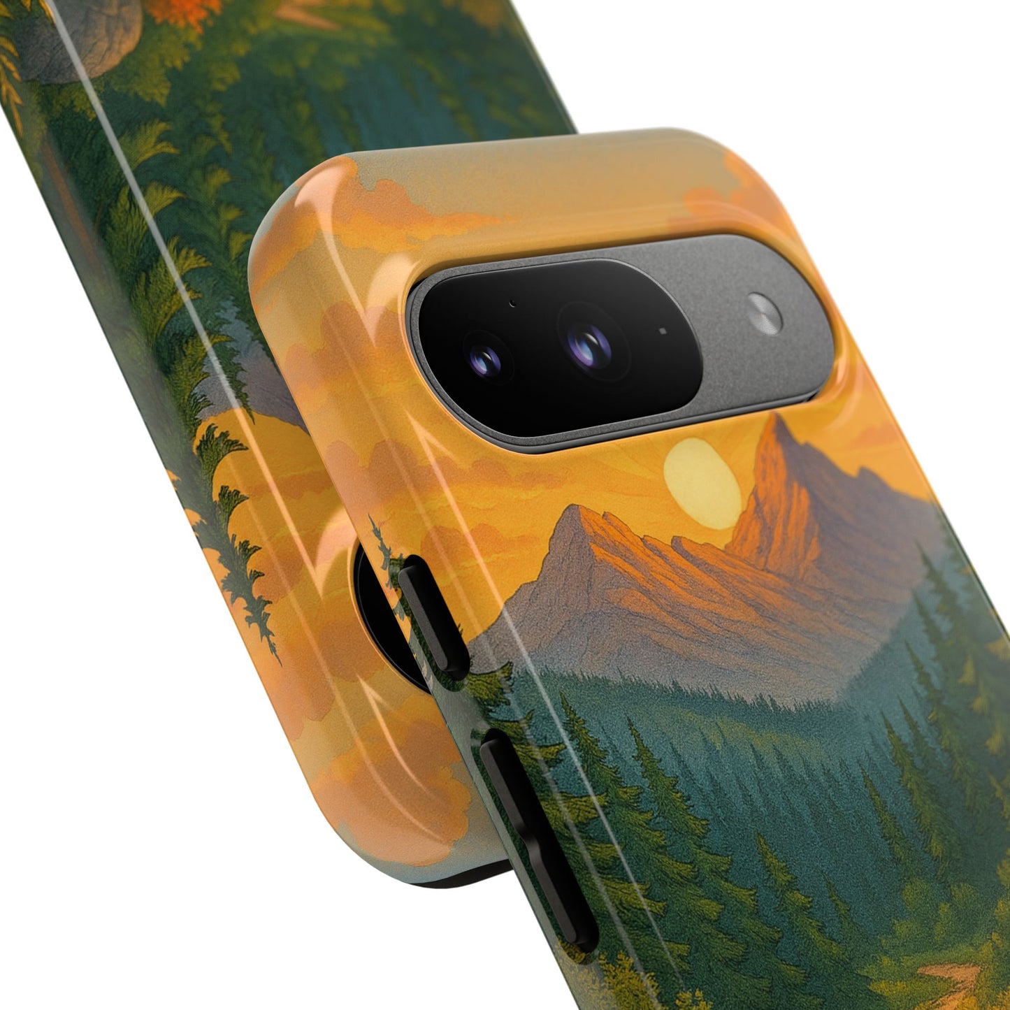 Tough Phone Case - Sunset Mountain Design