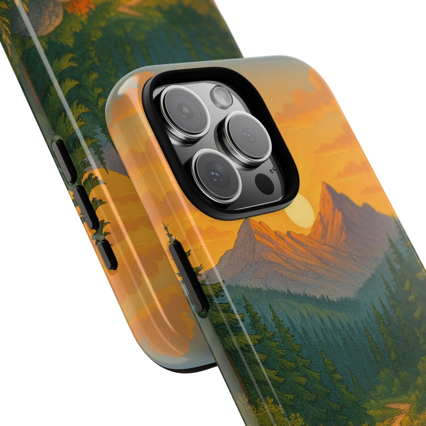 Tough Phone Case - Sunset Mountain Design