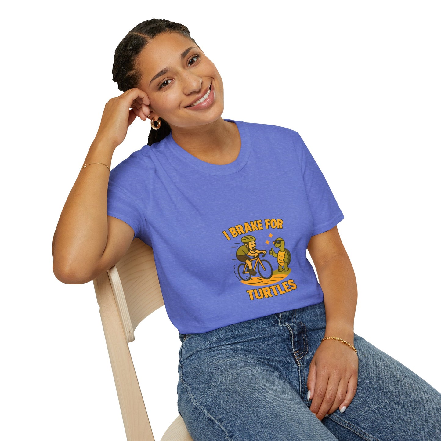Unisex T-Shirt - Cyclist I Brake for Turtles