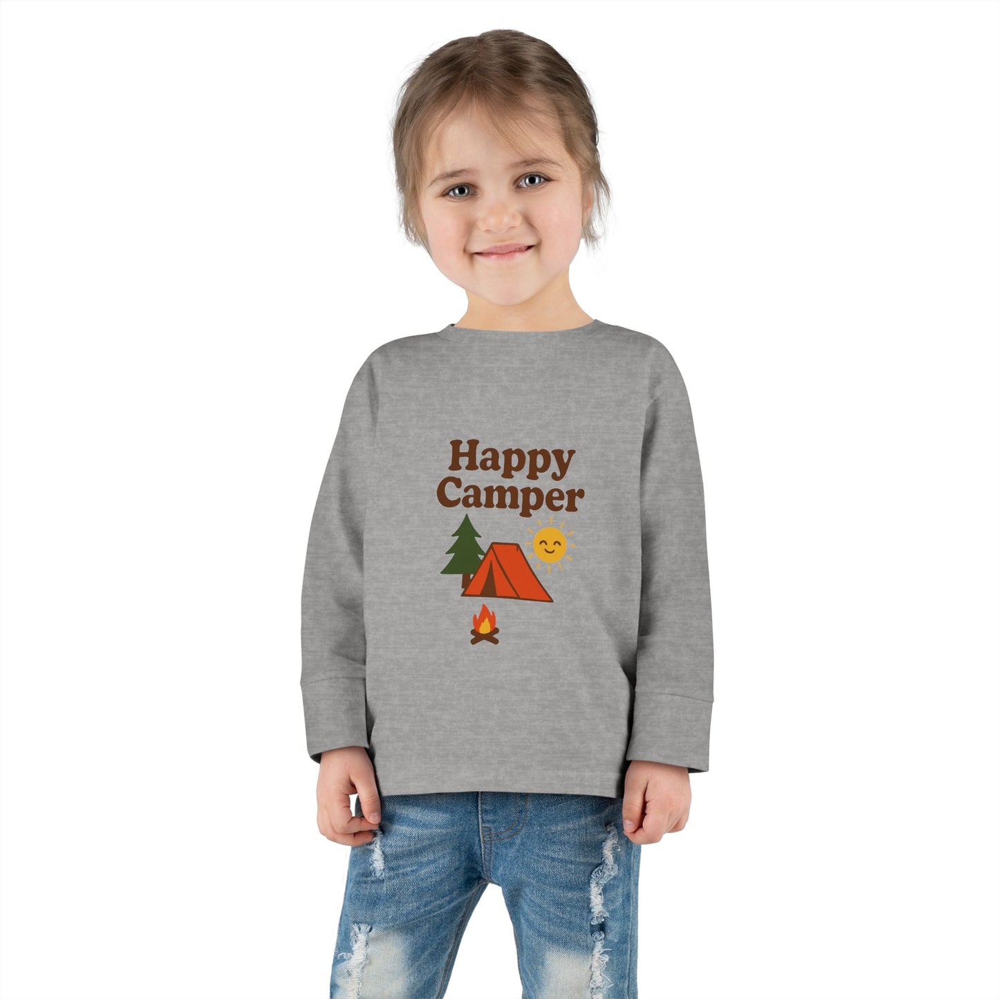 Toddler Long Sleeve T-Shirt - Happy Camper