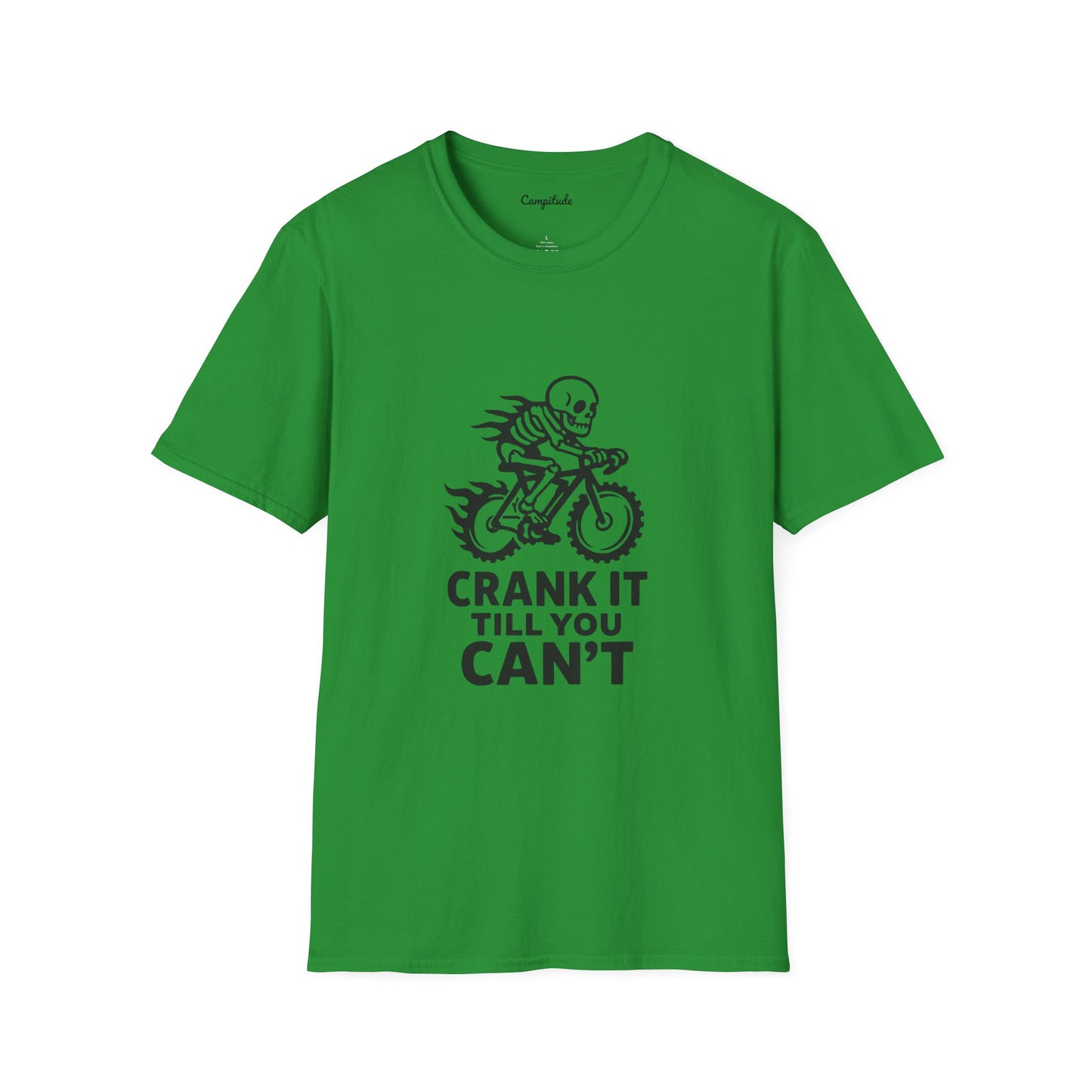 Unisex T-Shirt - Cool Skeleton Bike Rider