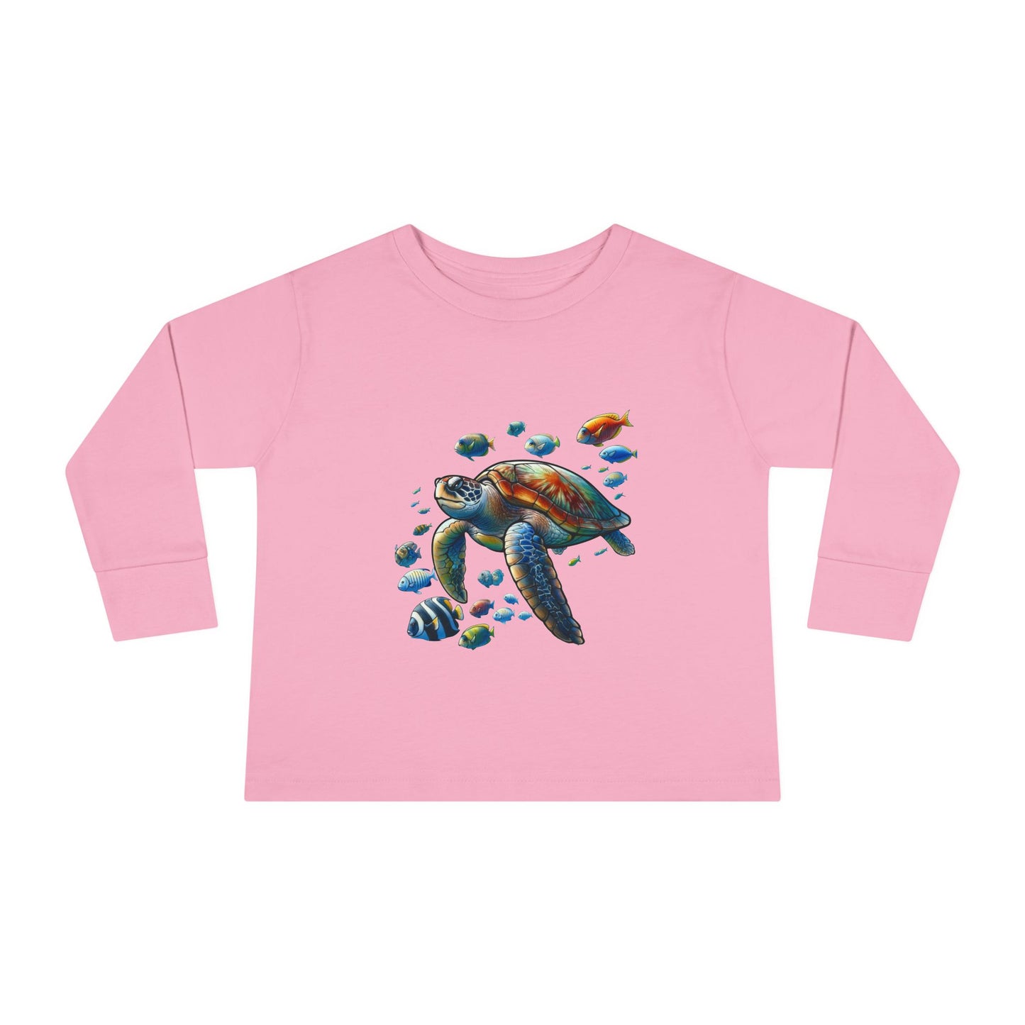 Toddler Long Sleeve T-Shirt - Sea Turtle Design
