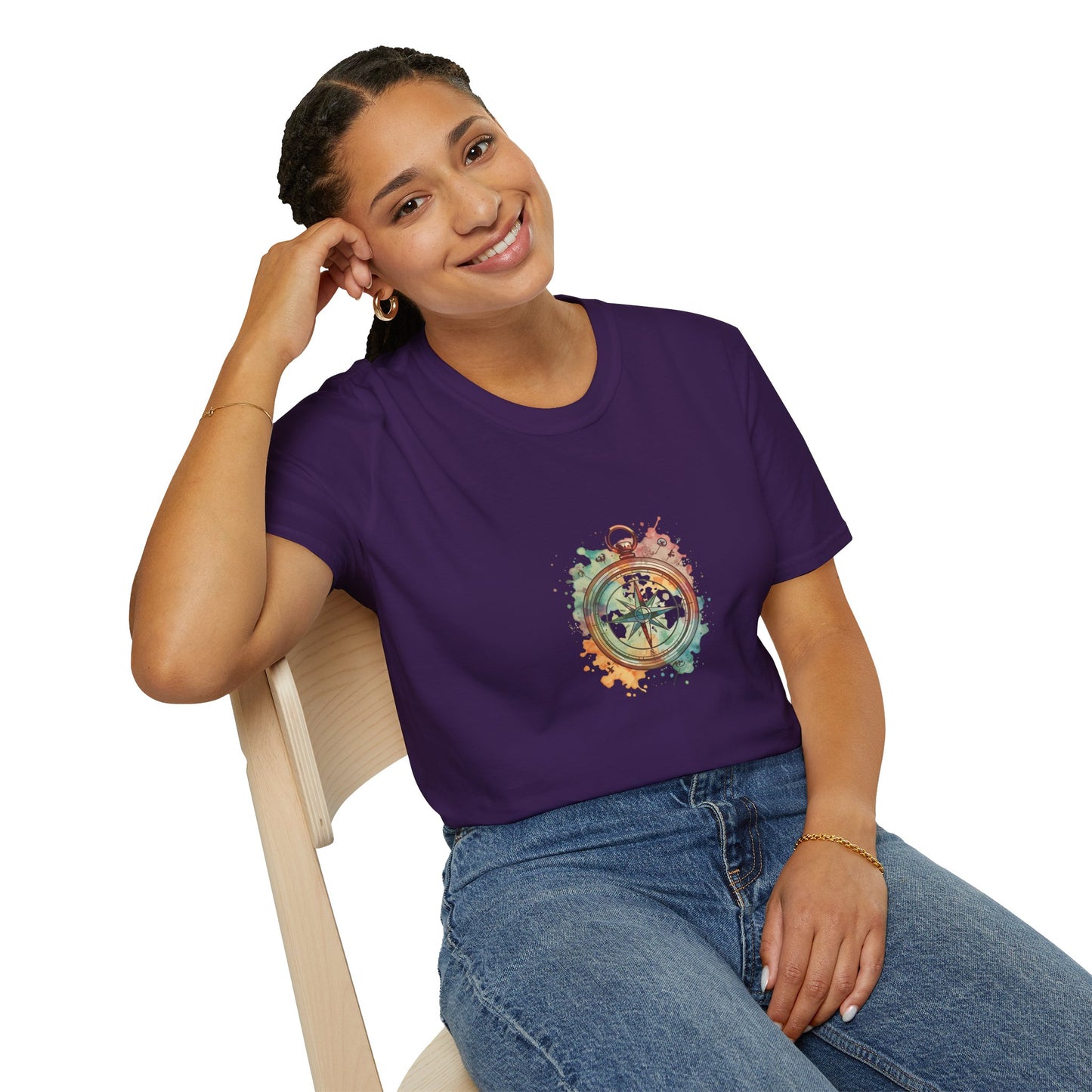 Unisex T-Shirt - Geocache Colorful Compass