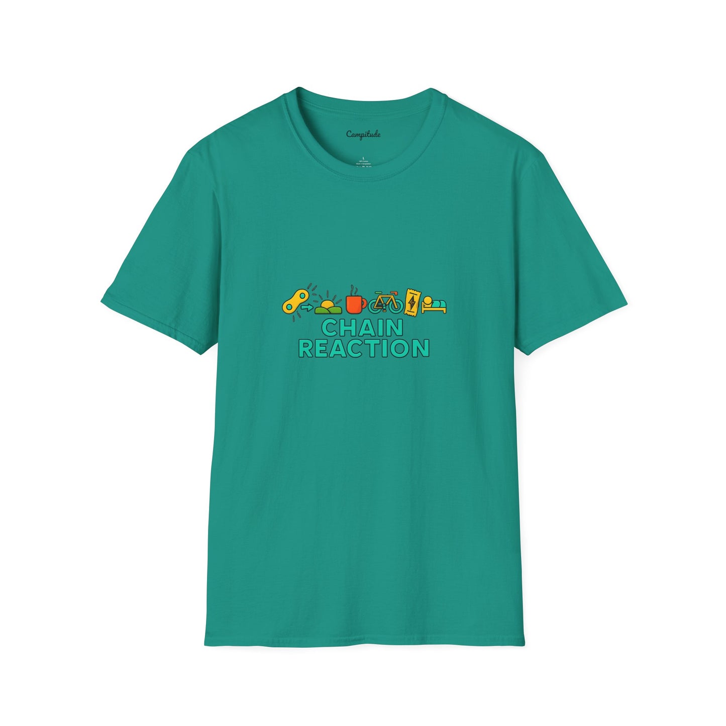 Unisex Softstyle T-Shirt - Cyclist Chain Reaction