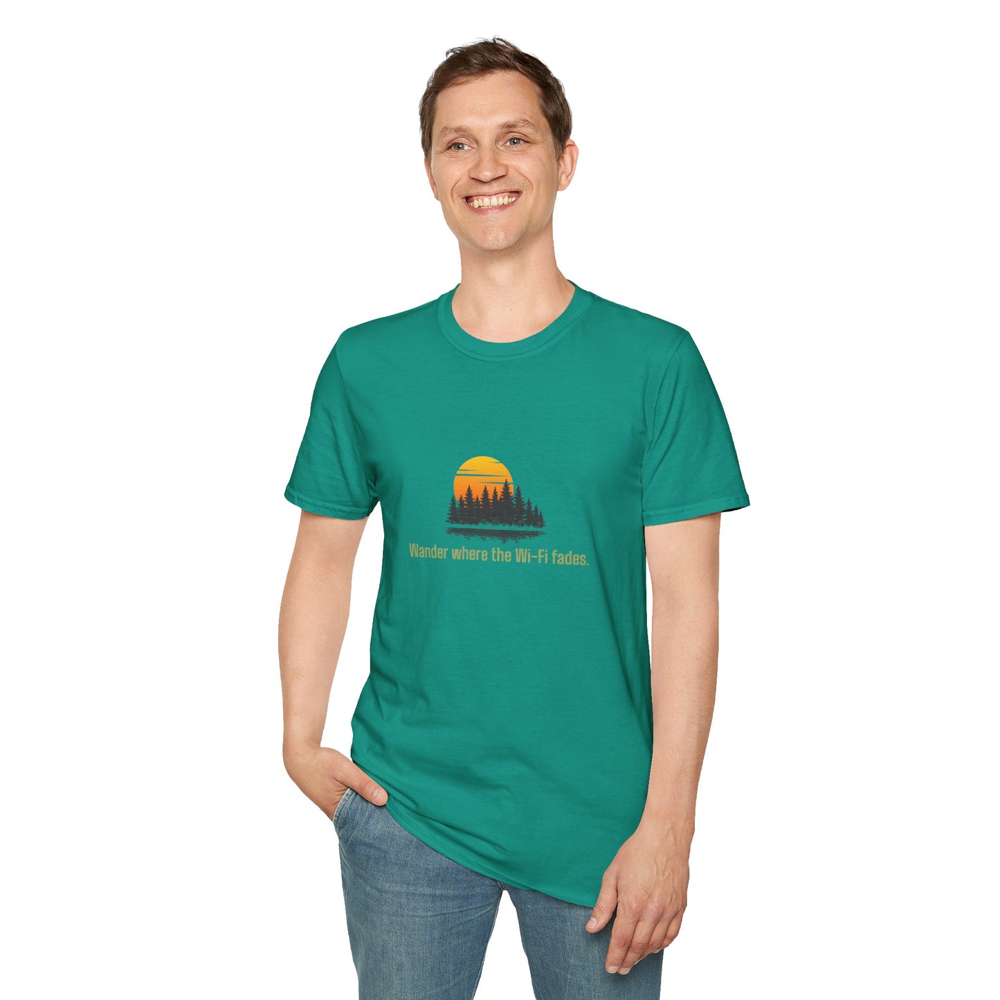 Unisex T-Shirt - Wander Where the Wi-Fi Fades