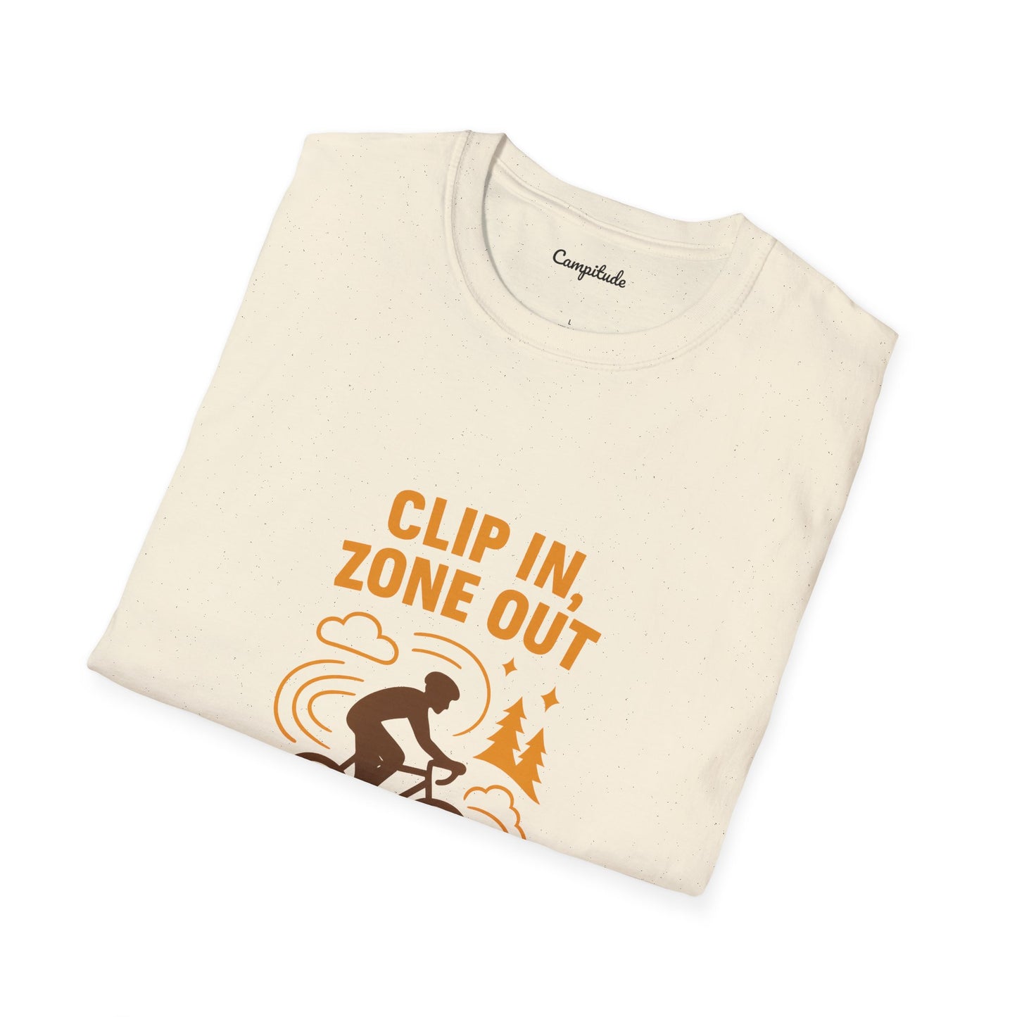 Unisex T-Shirt - Cyclist Clip in, Zone Out