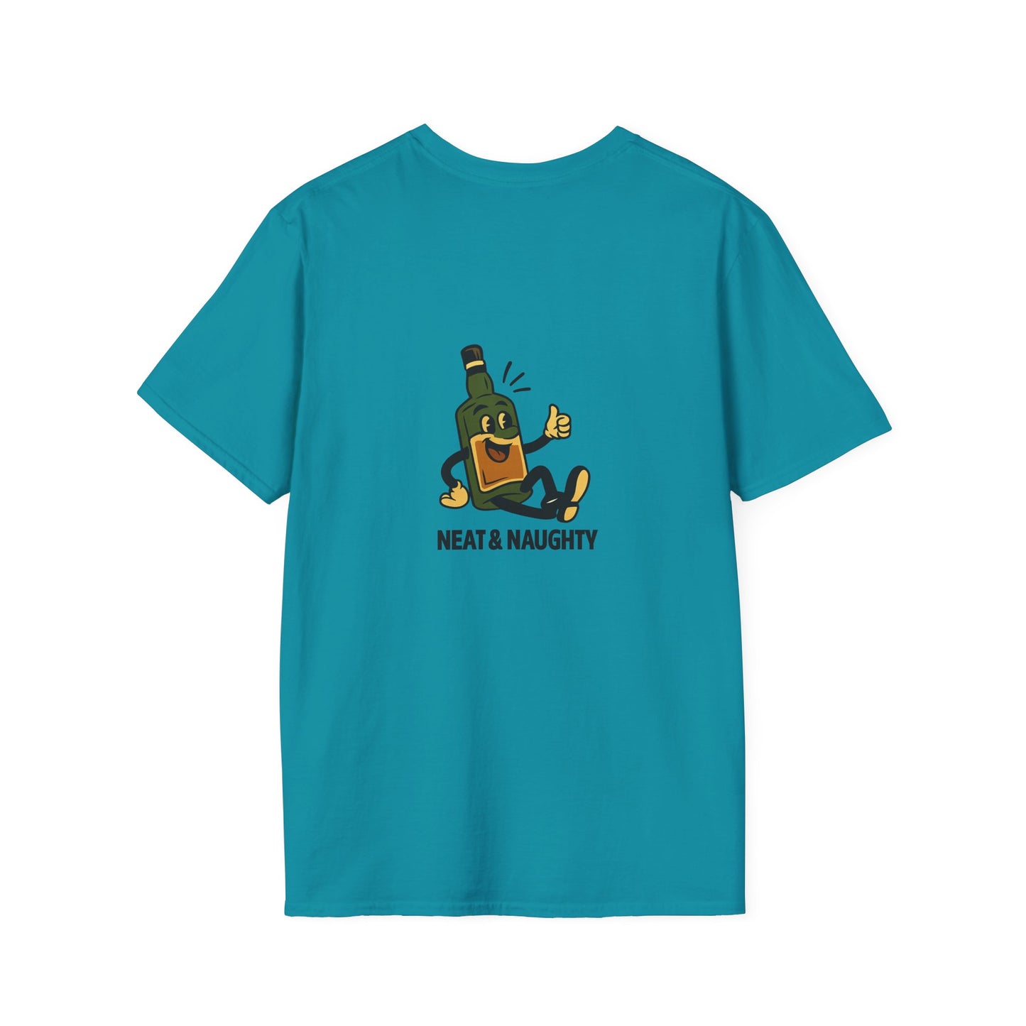Unisex T-Shirt - Neat & Naughty - Scotch/Bourbon (2-sided graphic)