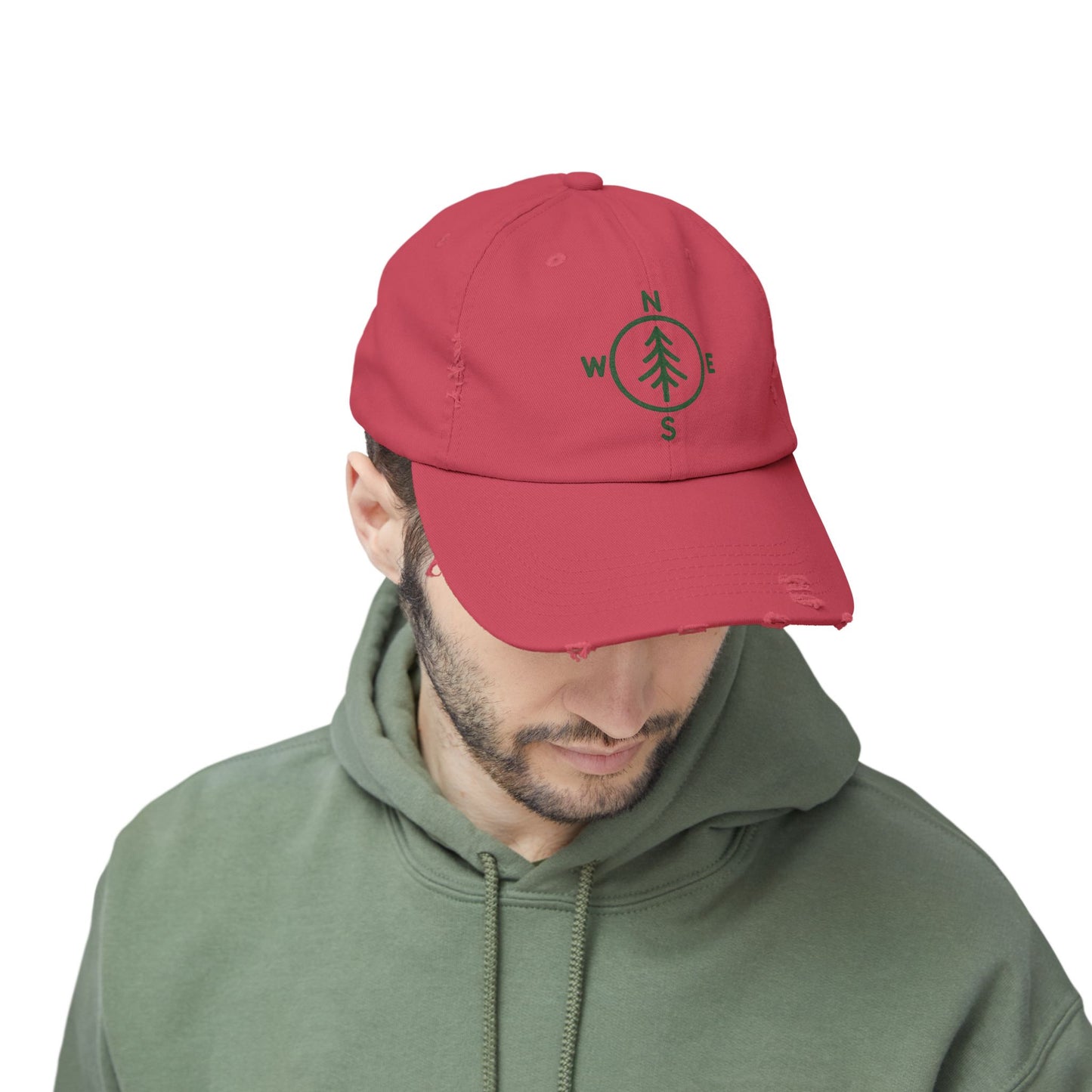 Distressed Cap - Compass Design