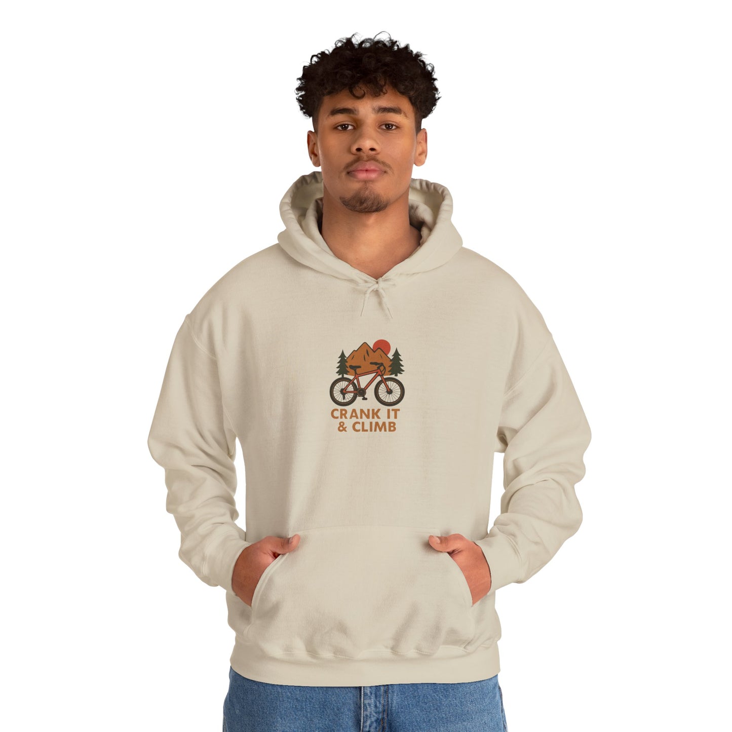 Unisex Hoodie - Crank It & Climb