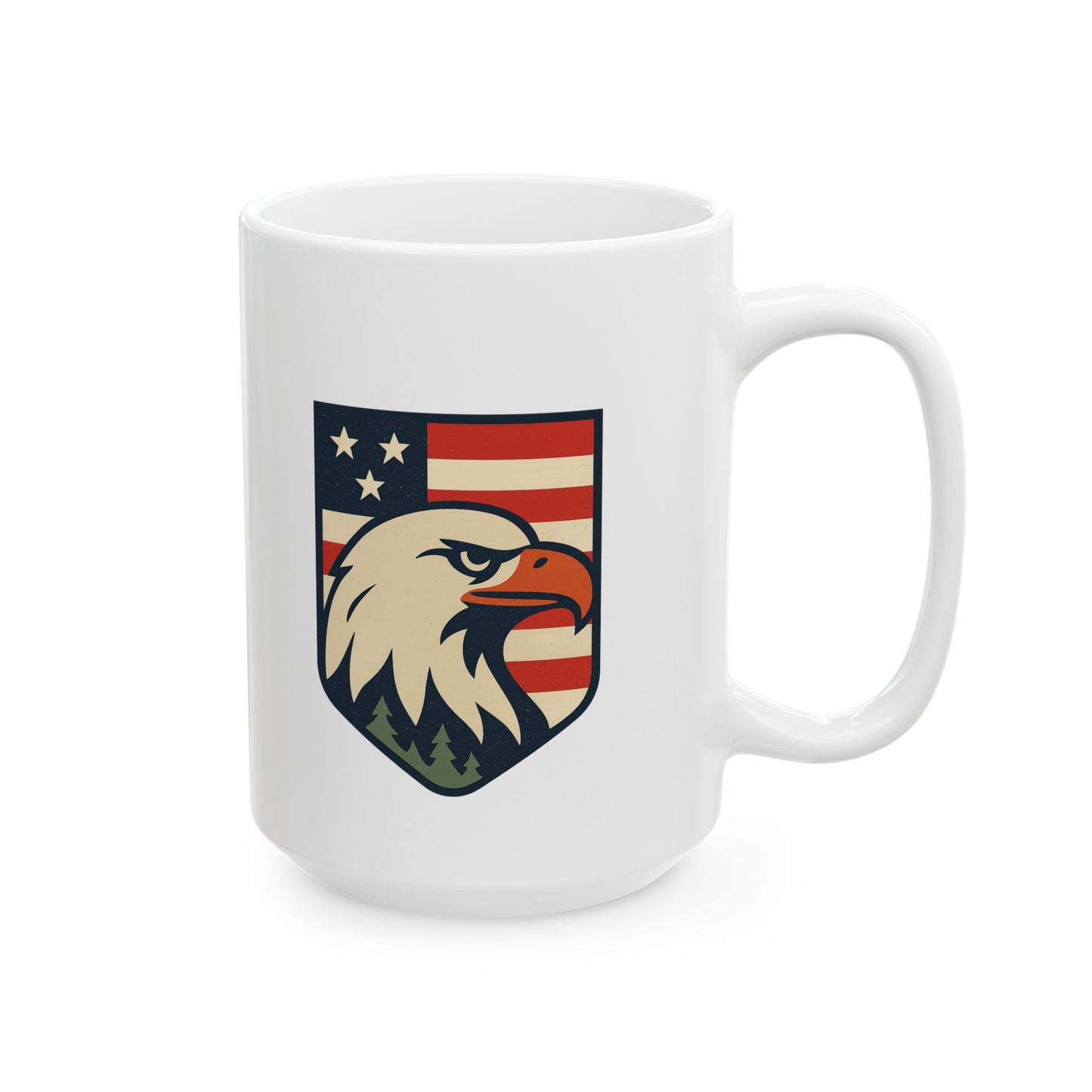 Ceramic Coffee Mug - Patriotic Liberty & Eagle