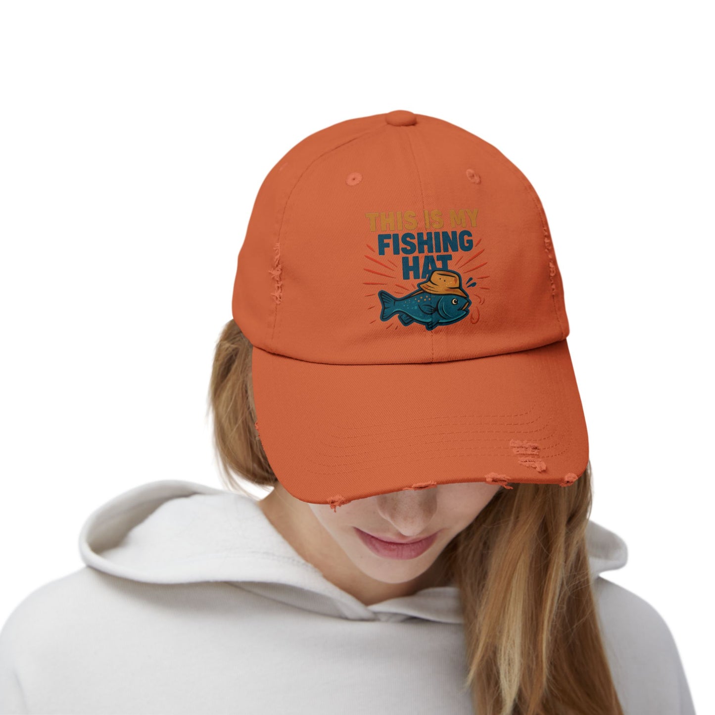 Distressed Cap -This is My Fishing Hat