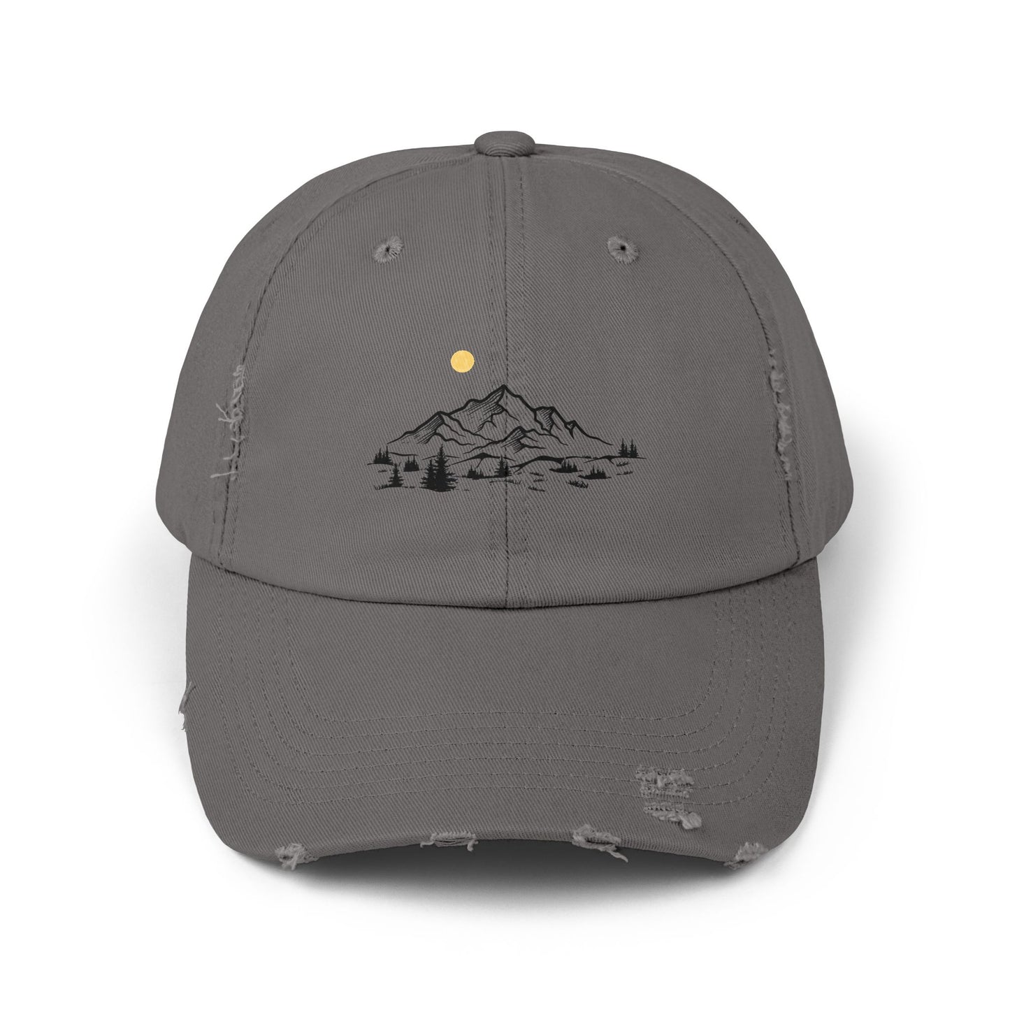 Distressed Cap - Mountain Design