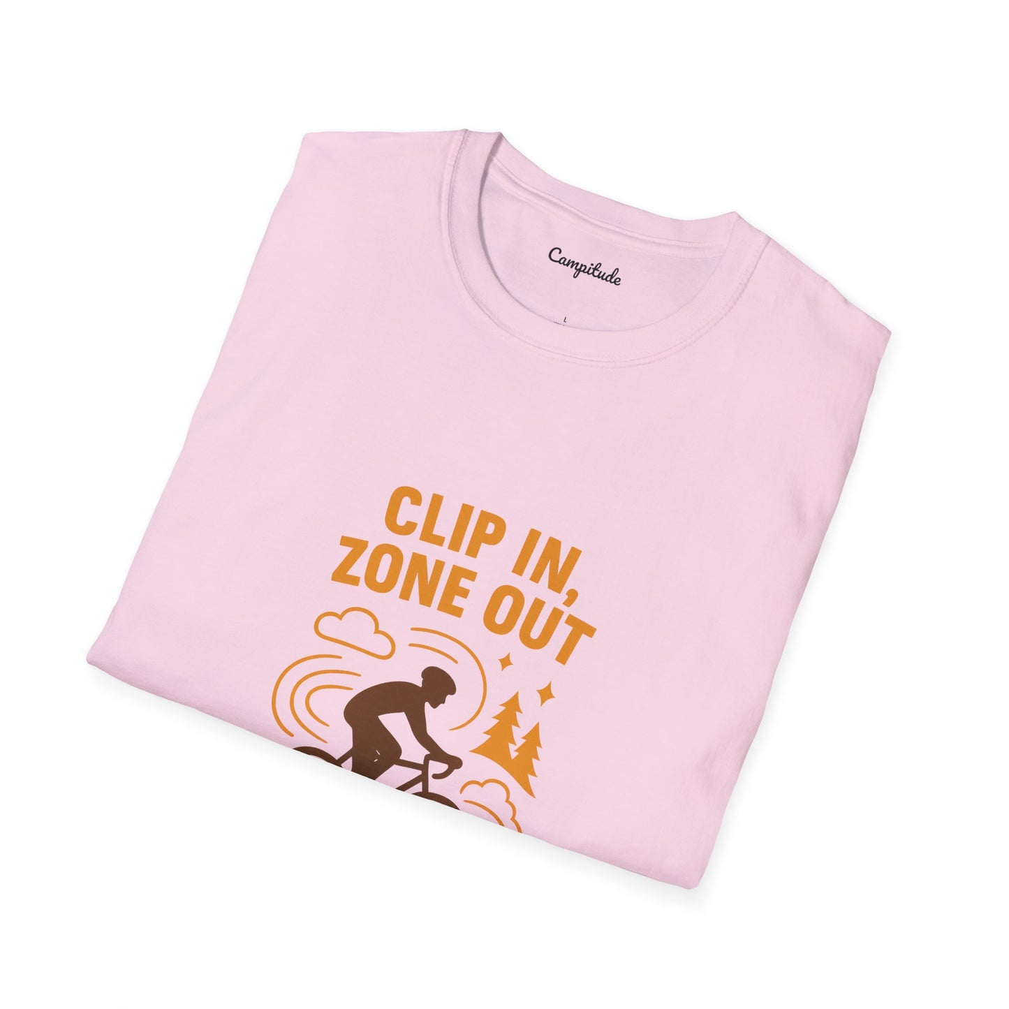 Unisex T-Shirt - Cyclist Clip in, Zone Out