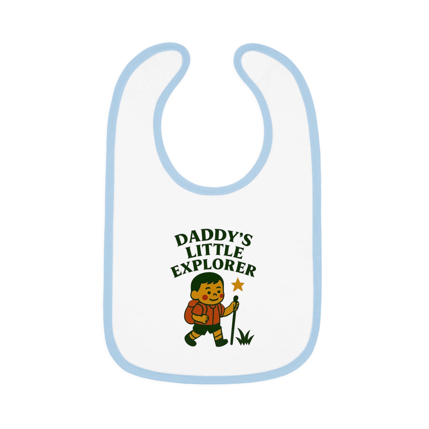 Cute Baby Bib - Daddy's Little Explorer - Boy
