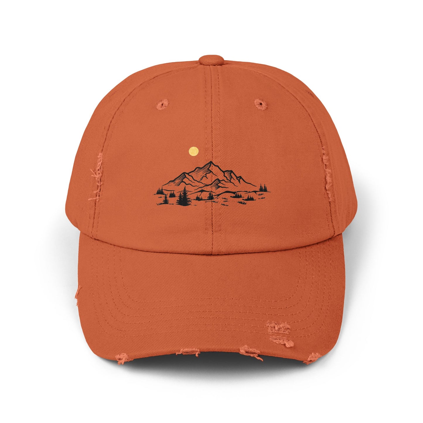 Distressed Cap - Mountain Design