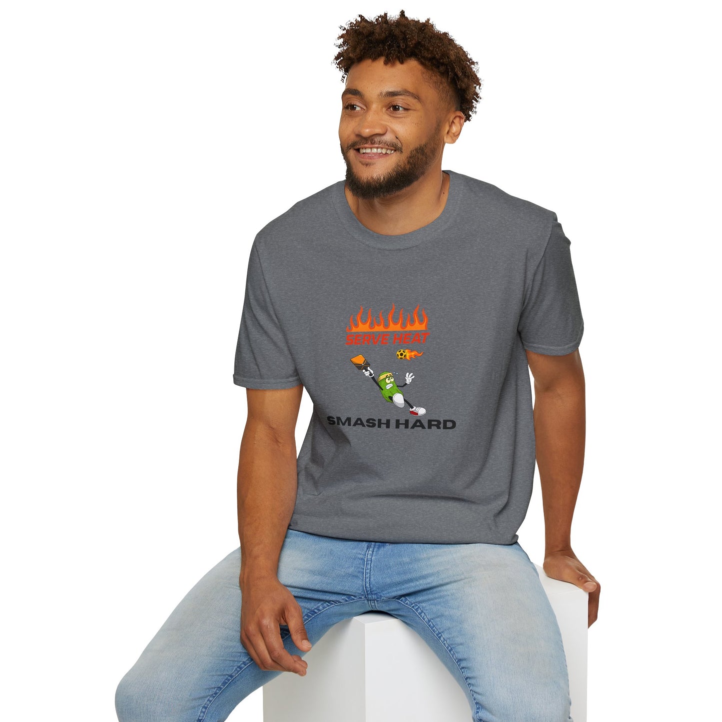 Unisex T-Shirt - Serve Heat Smash Hard