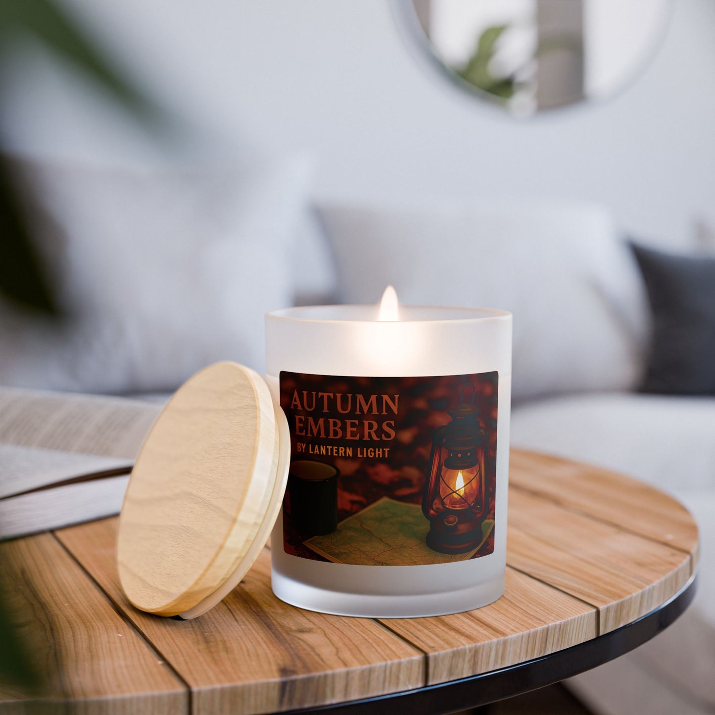 Warm Scented Autumn Candle - Autumn Embers (11oz)