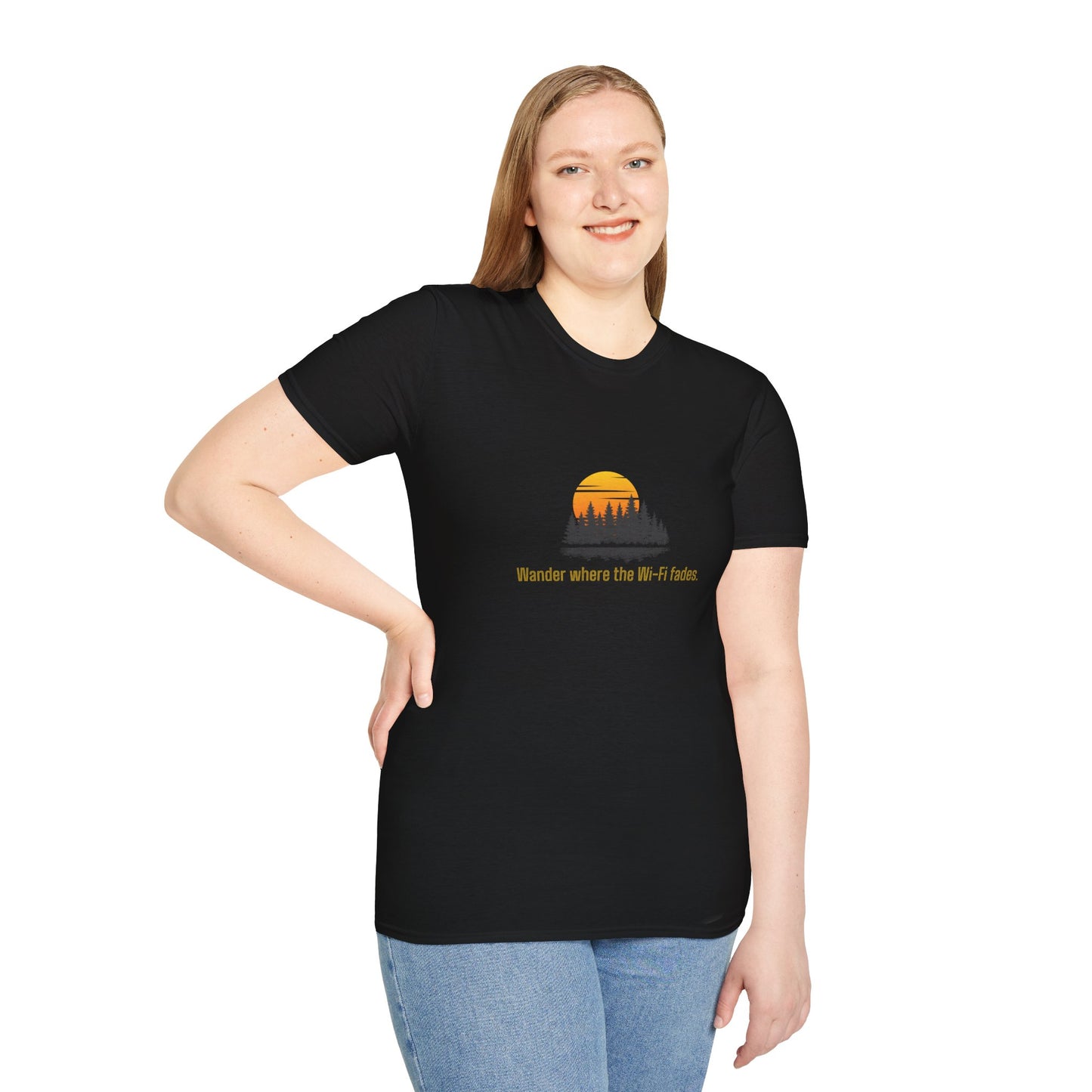 Unisex T-Shirt - Wander Where the Wi-Fi Fades