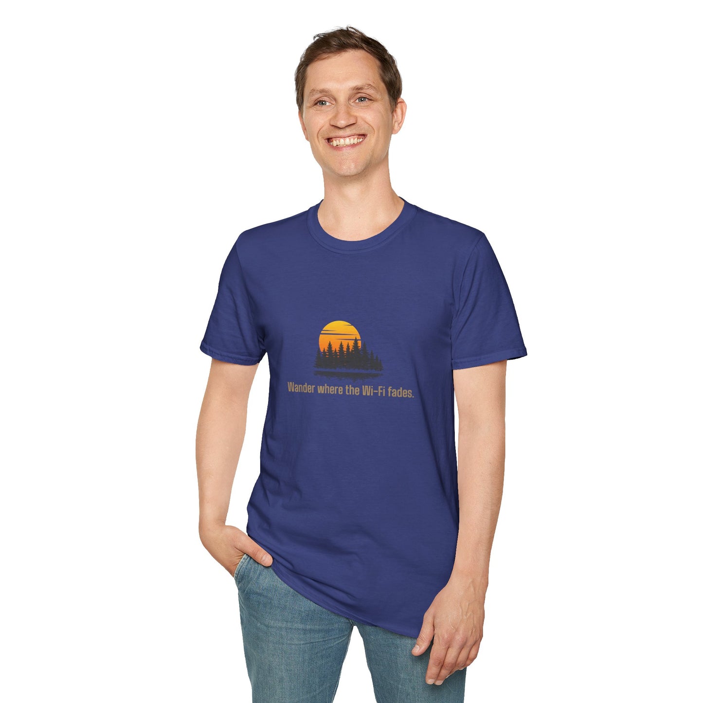 Unisex T-Shirt - Wander Where the Wi-Fi Fades
