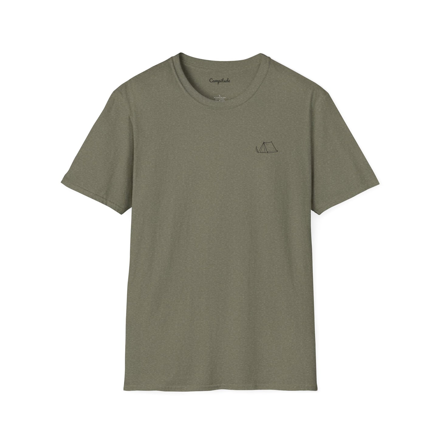 Unisex T-Shirt - Plan for the Day Camping & Bourbon (2-sided graphic)