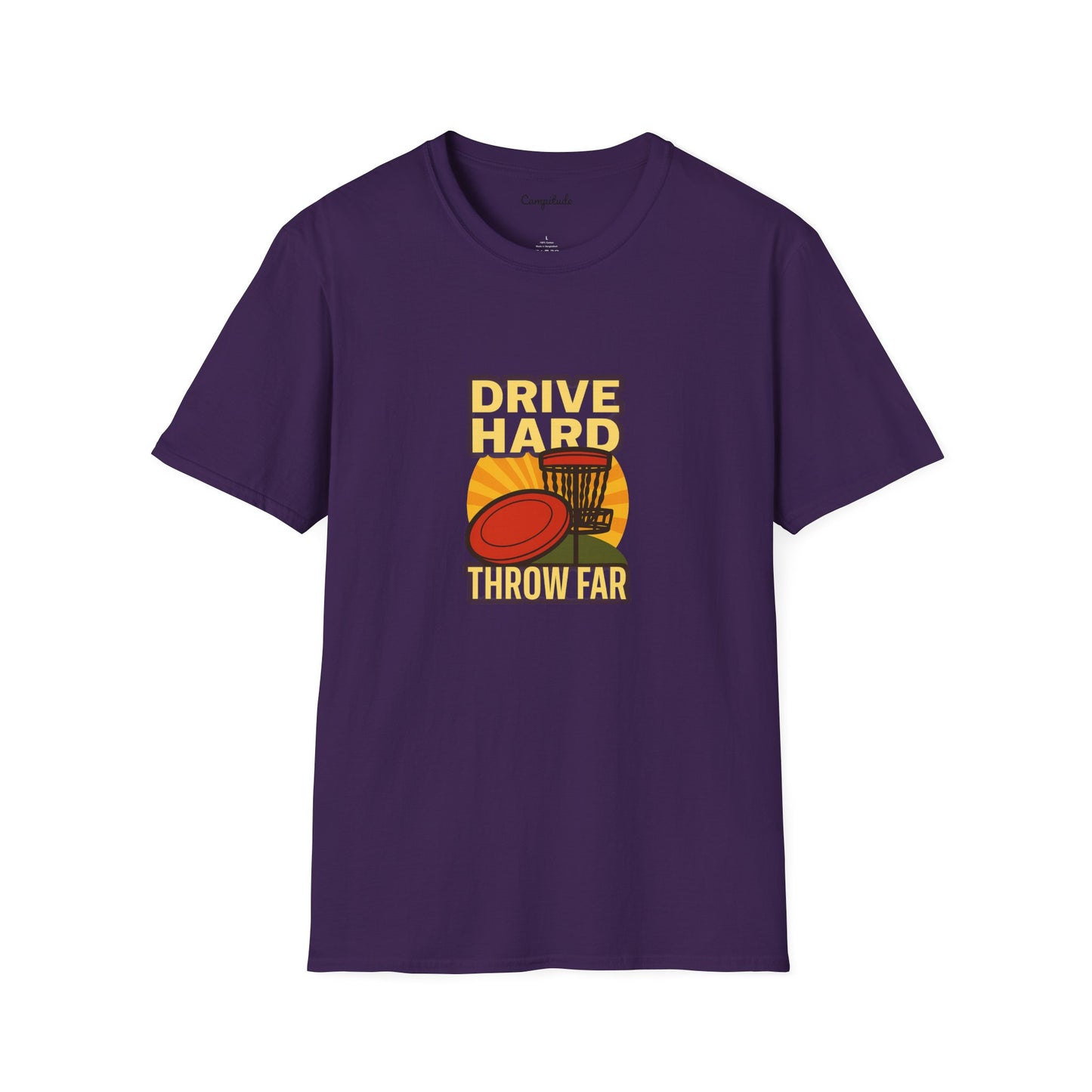 Unisex T-Shirt - Disc Golf Drive Hard Throw Far