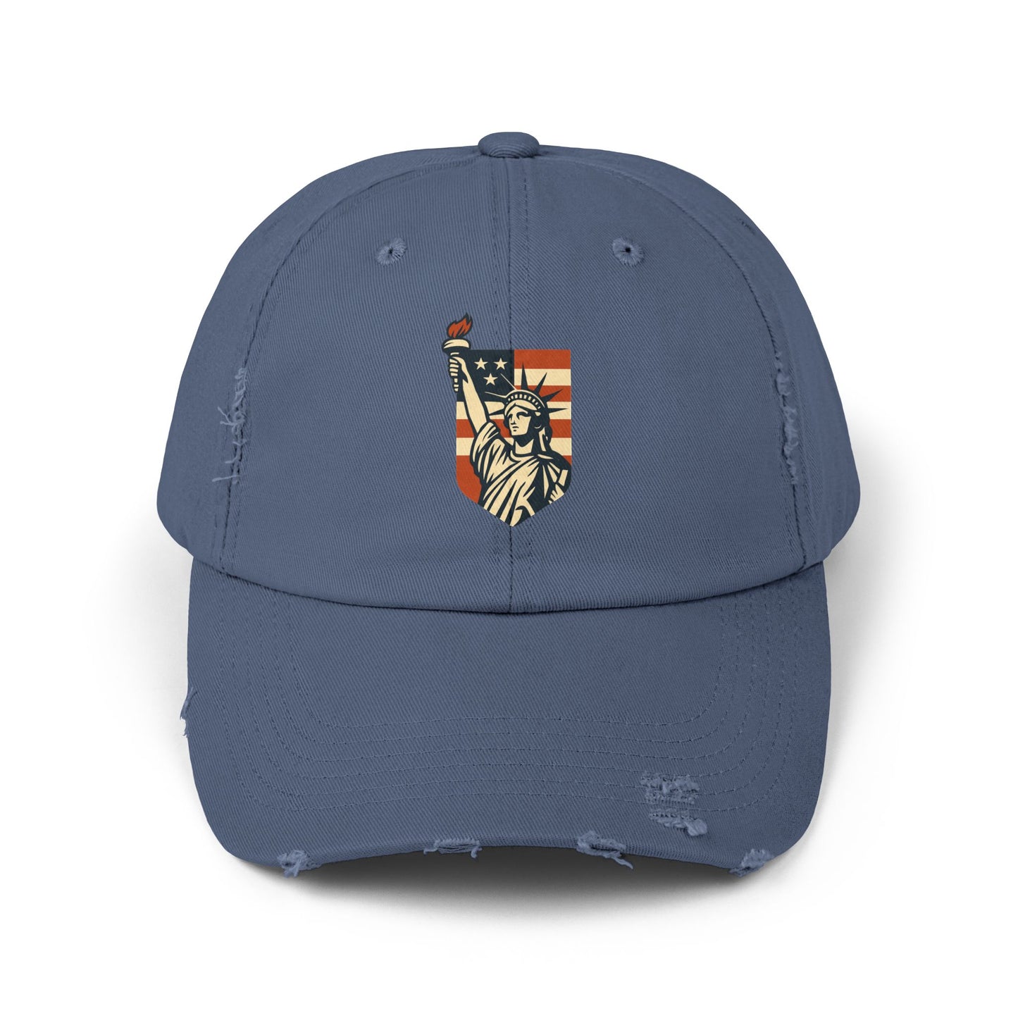 Distressed Cap - Vintage Lady Liberty