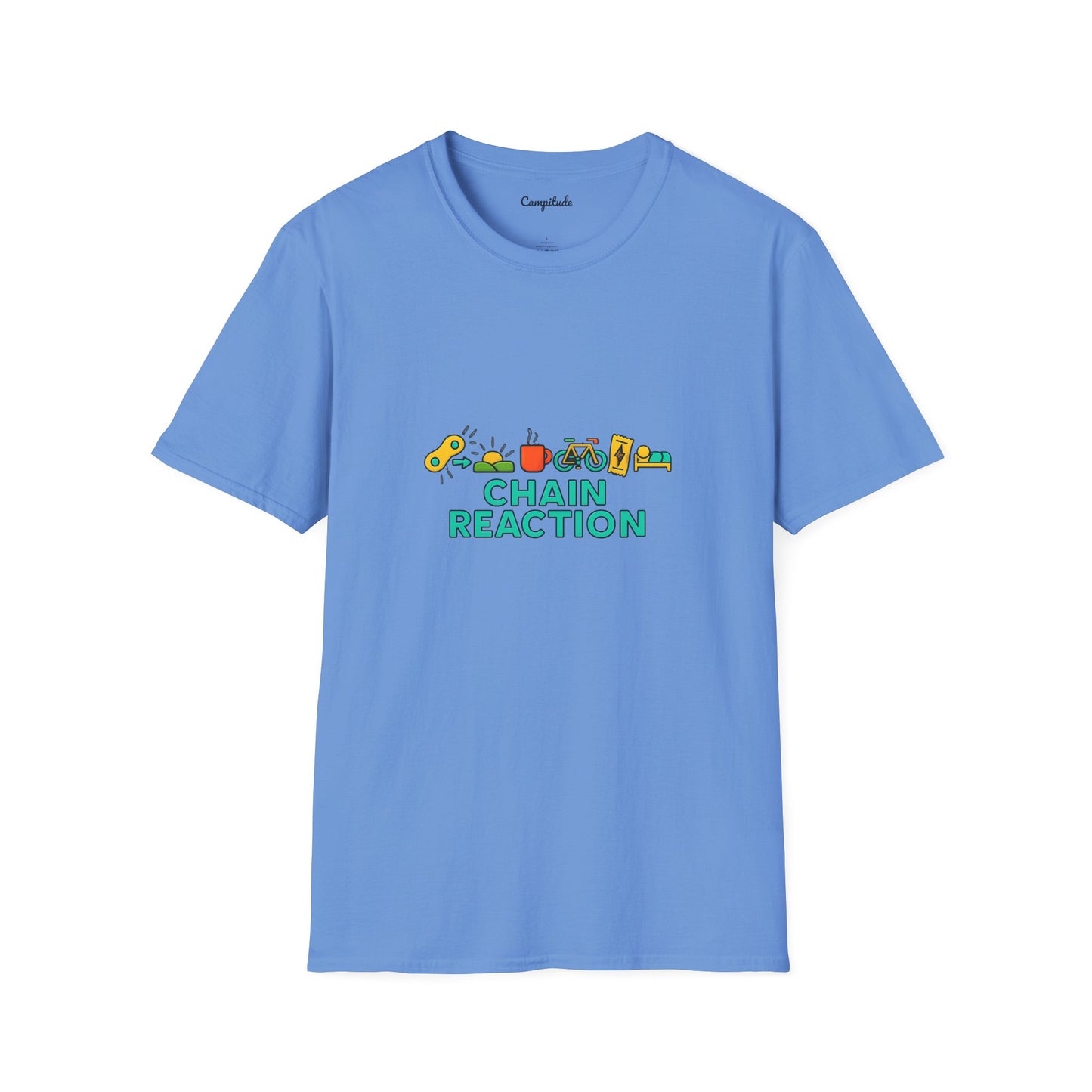 Unisex Softstyle T-Shirt - Cyclist Chain Reaction
